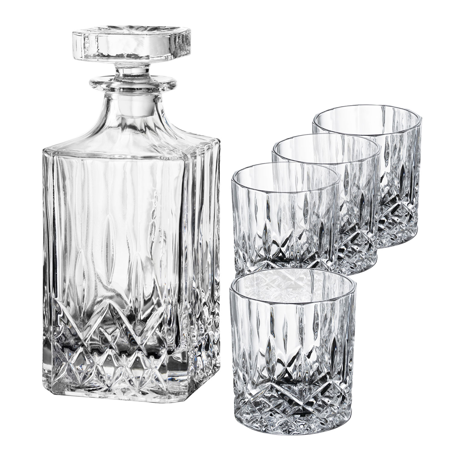 Aida Harvey Karaffset, 1 Karaff och 4 Glas