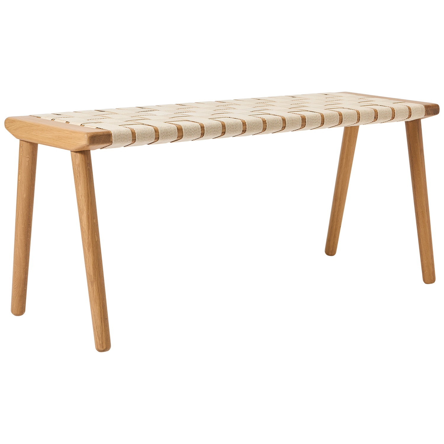 Andersen Seat Bänk, Vitpigmenterad Ek