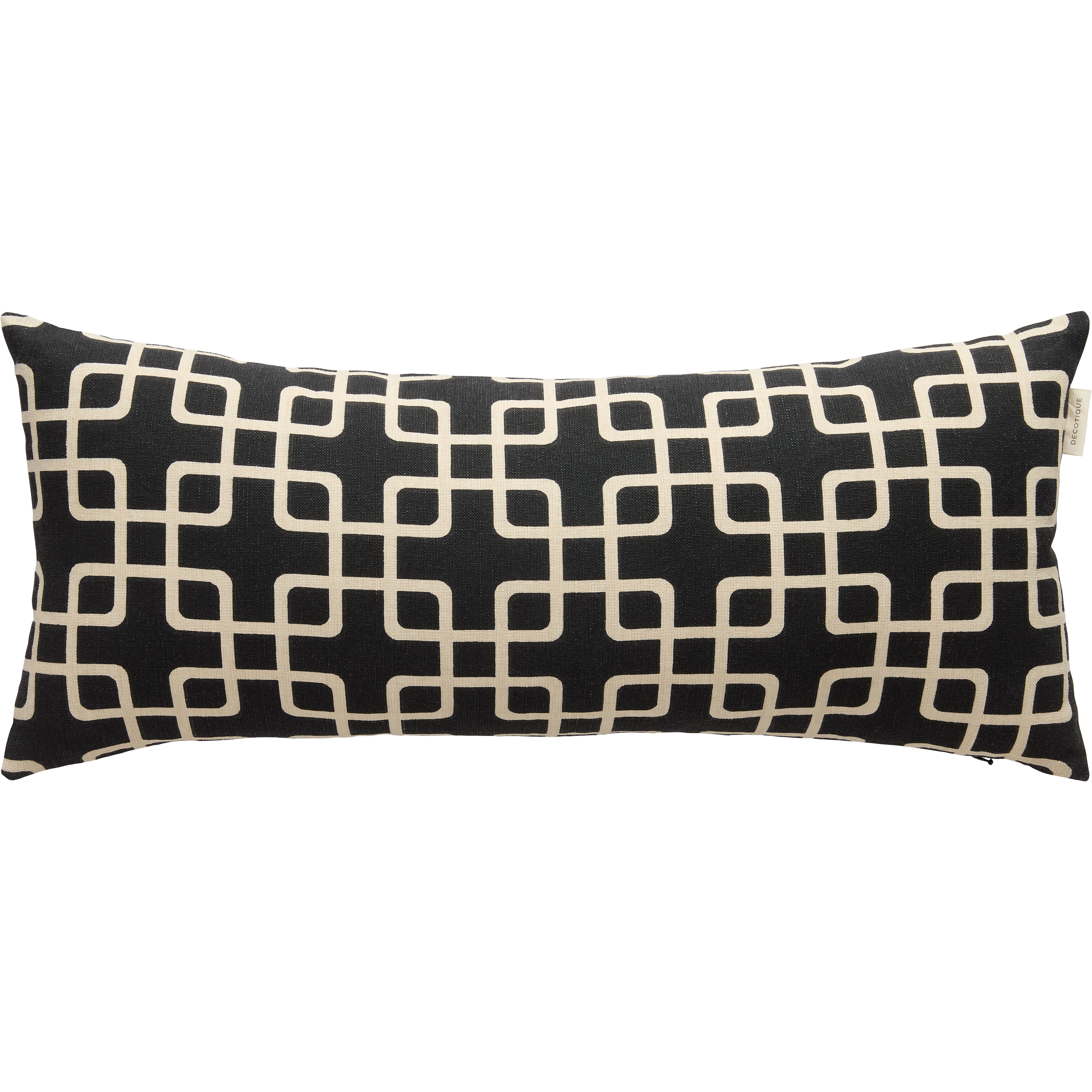 Decotique Elegance Kudde 30x70 cm, Svart / Vit