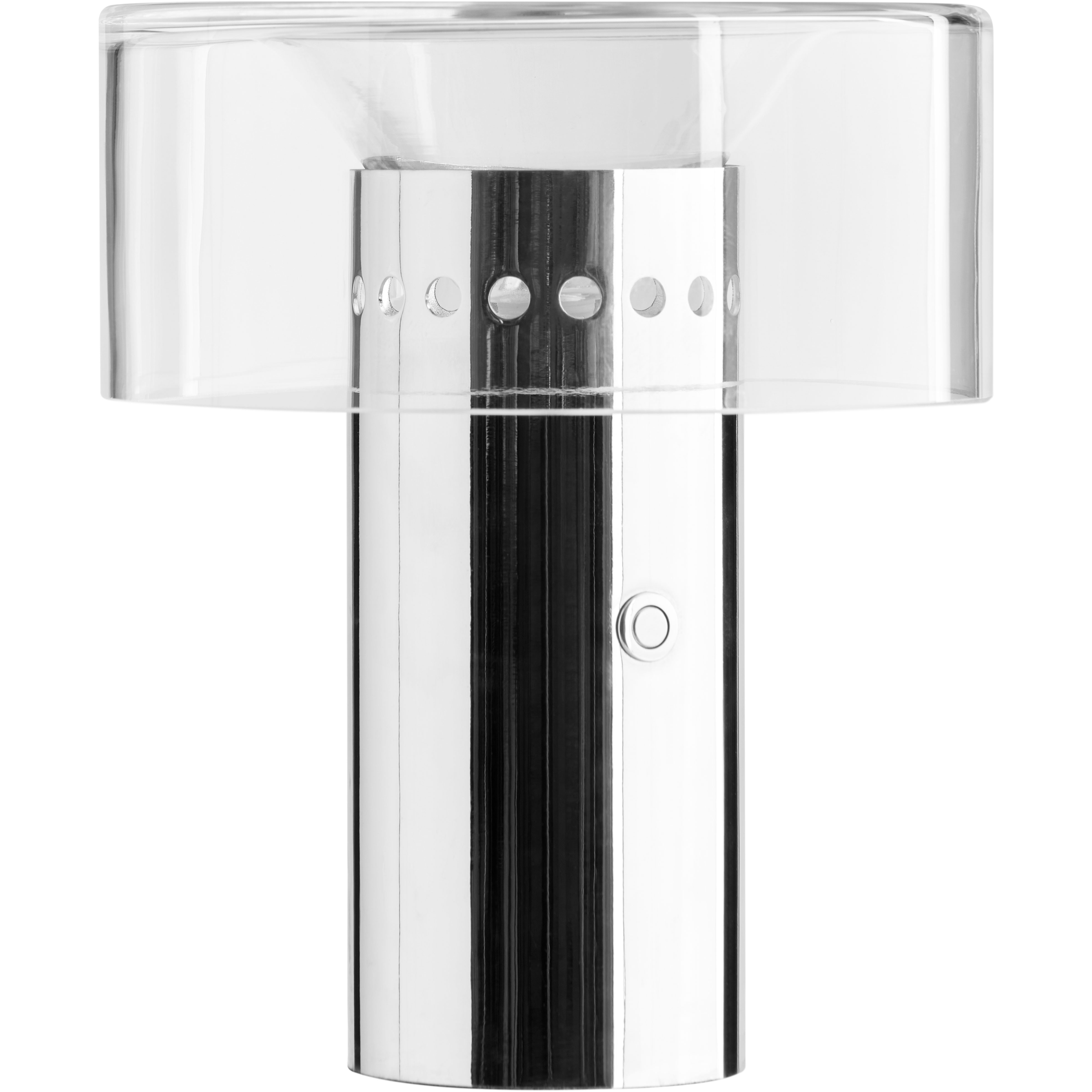 Decotique Halo Bordslampa Portabel, Krom / Klar