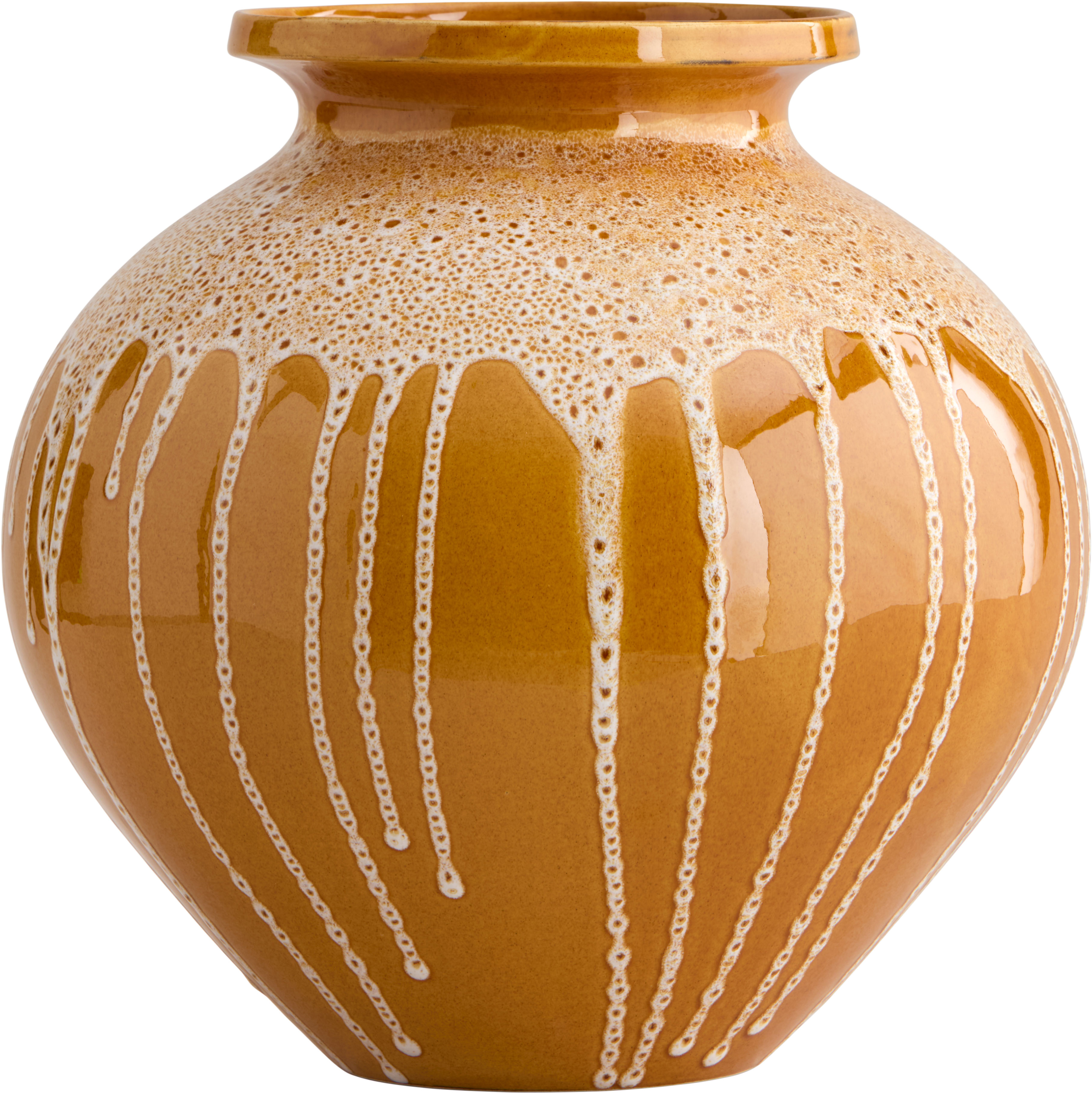 Decotique Kyoto Vas 28 cm, Cream / Honey