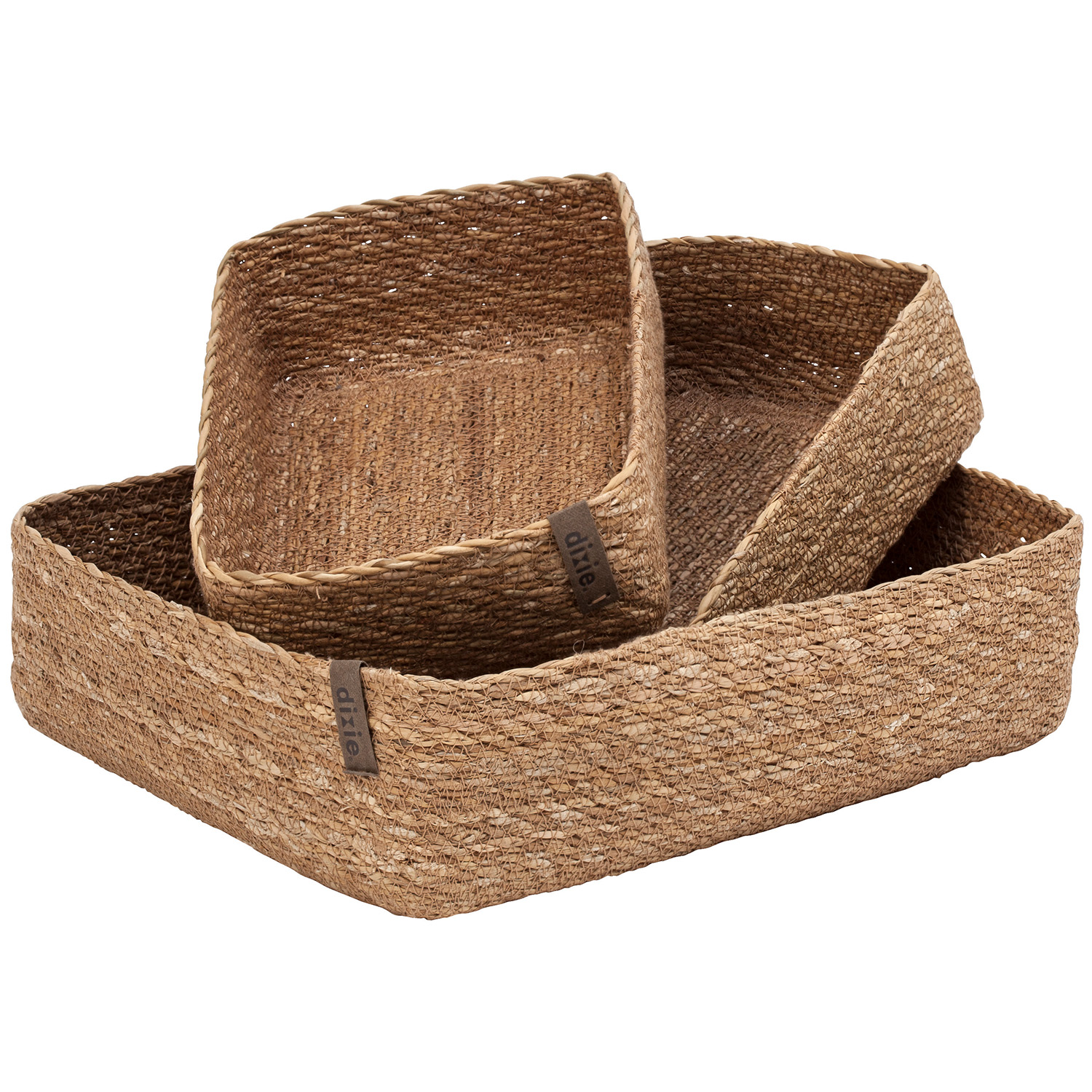 Dixie Emil Set Med 3 Korgar, Natur
