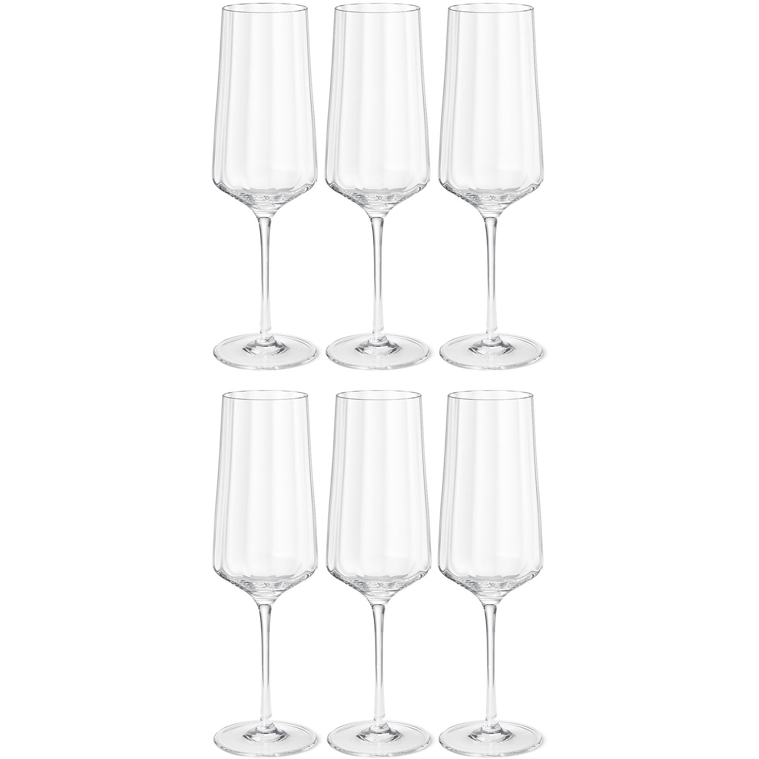 Georg Jensen Bernadotte Champagneglas 27 cl 6-pack