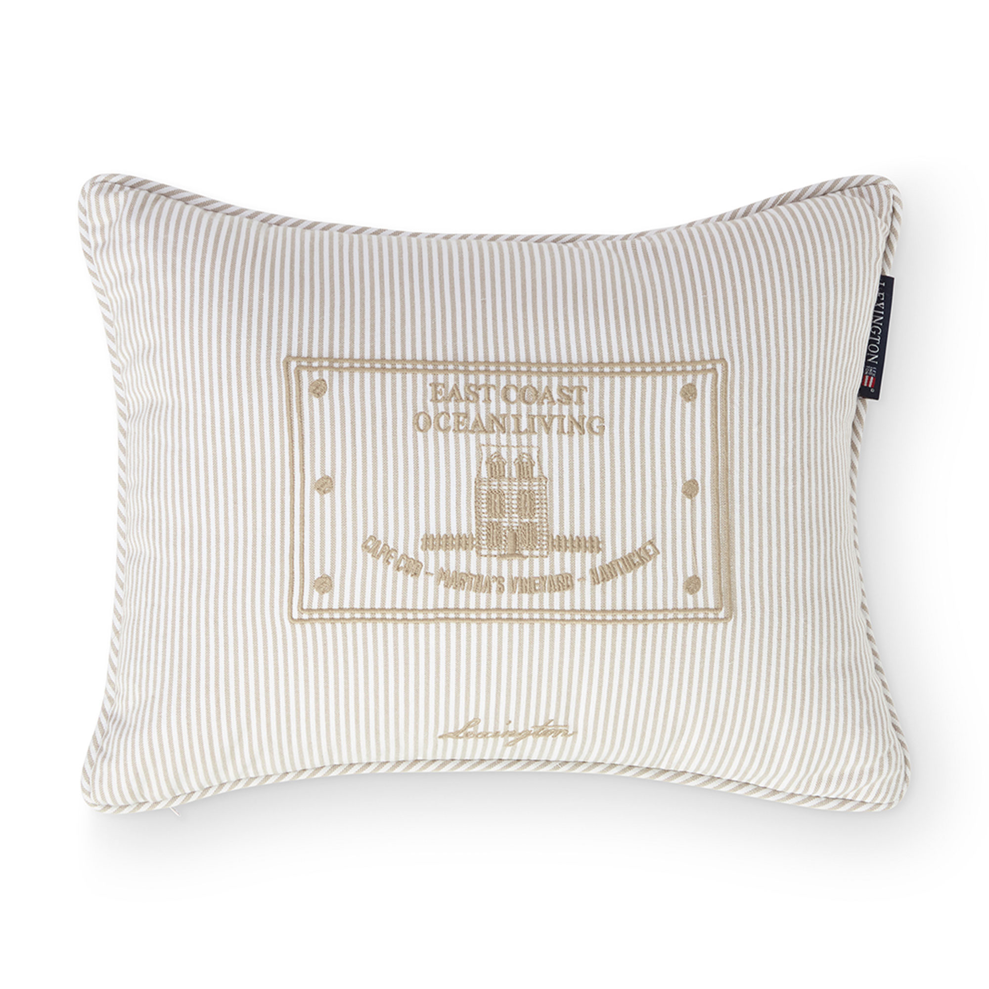 Lexington Kuddfodral 30x40 cm, Vit / Beige
