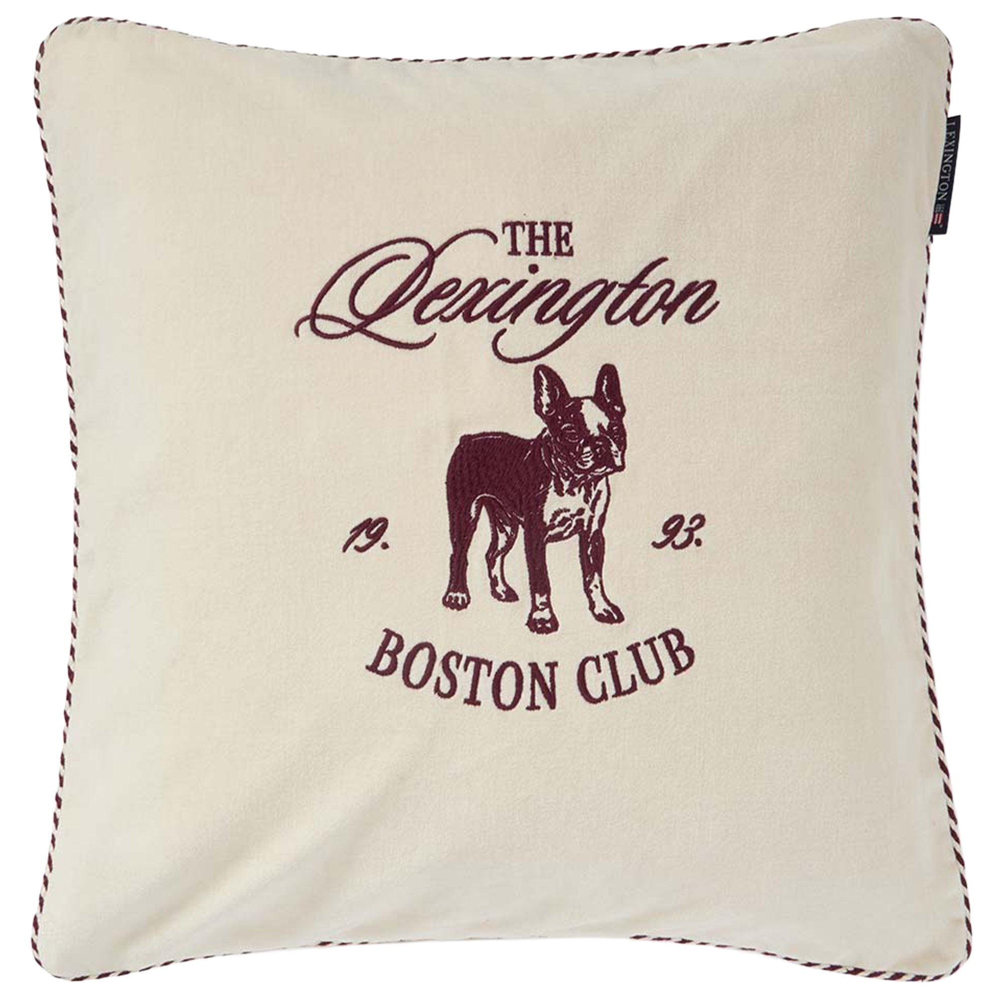 Lexington Boston Club Kuddfodral 50x50 cm, Ljusbeige / Fikon