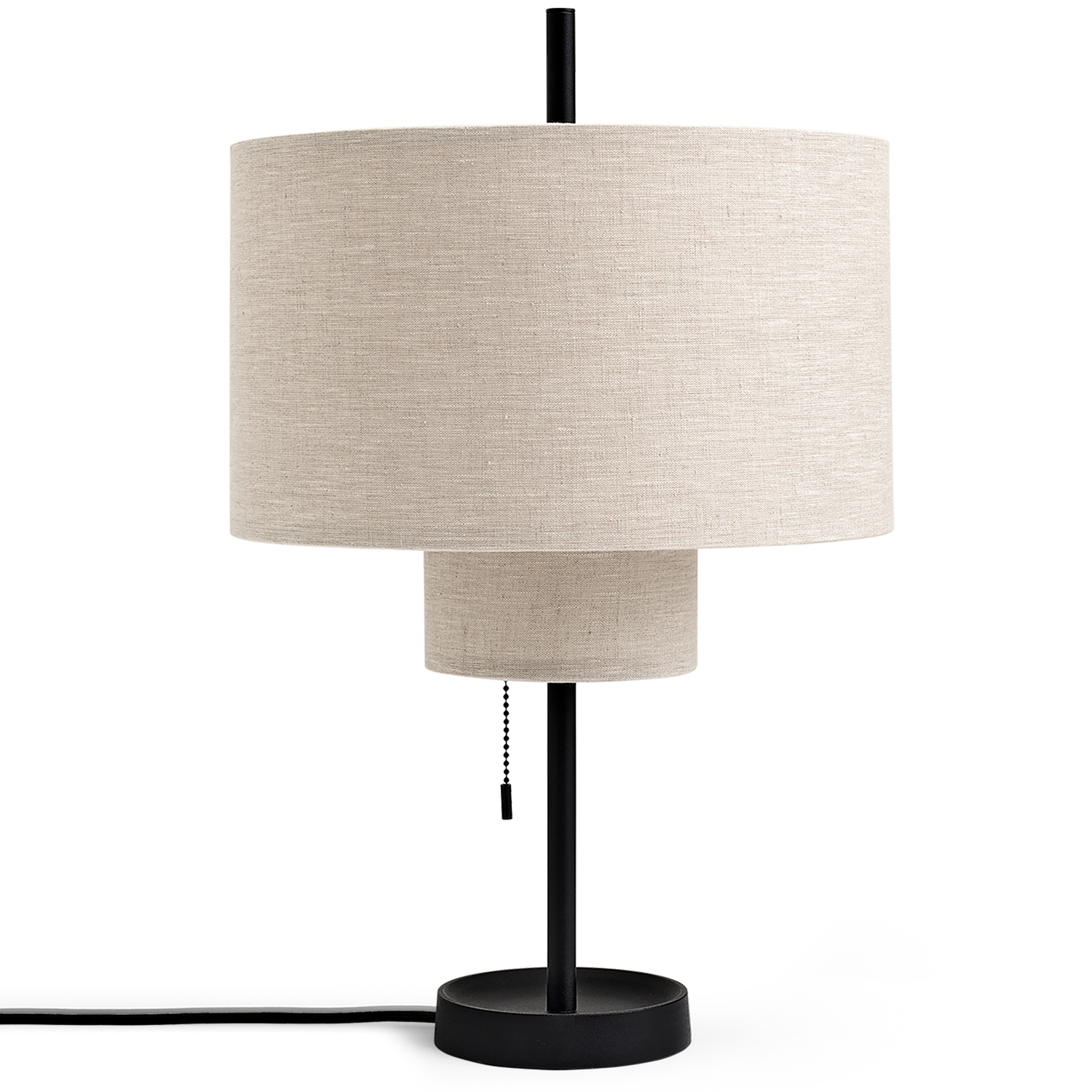 New Works Margin Bordslampa, Svart / Beige