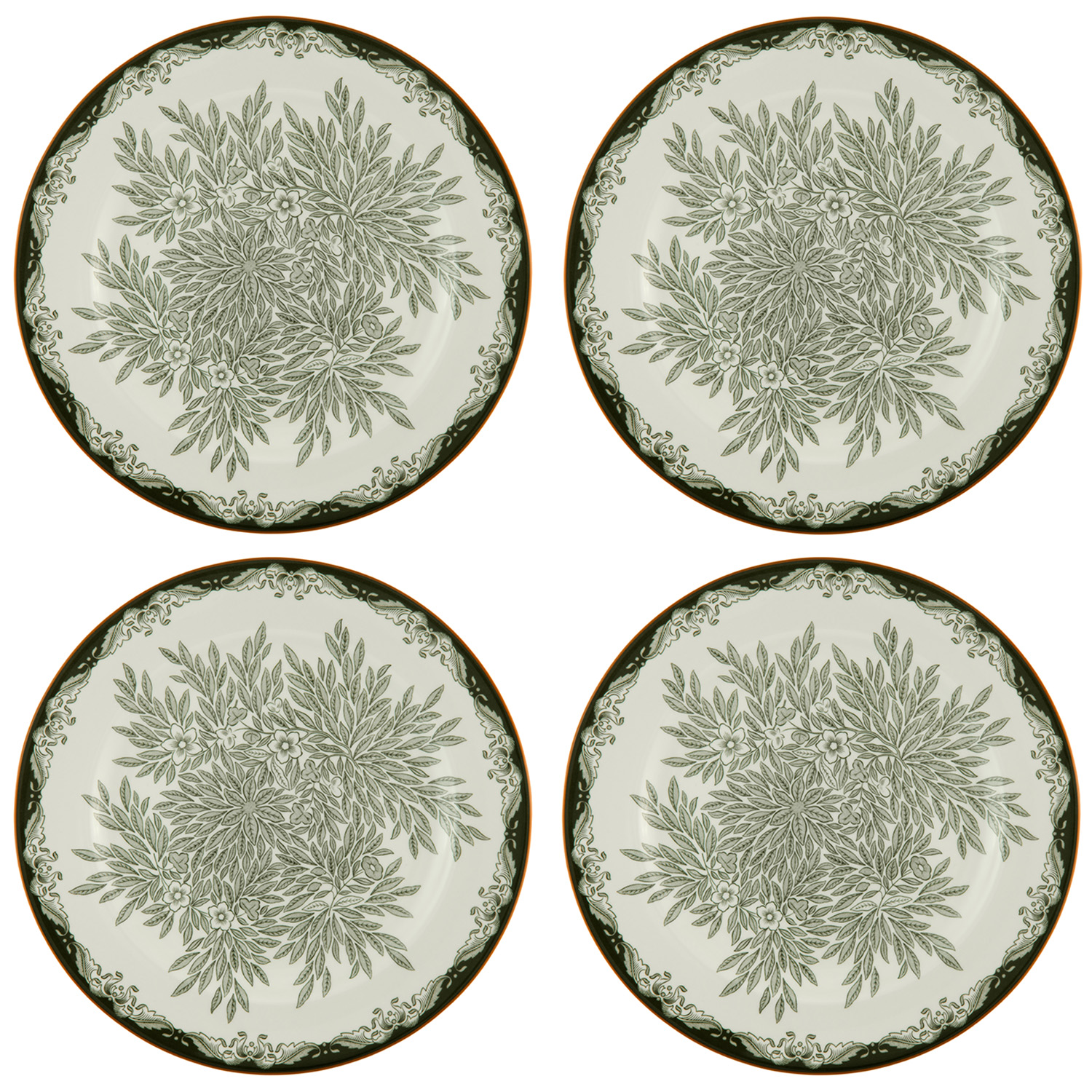 Rörstrand Ostindia Floris Tallrik 27 cm 4-pack, Grön