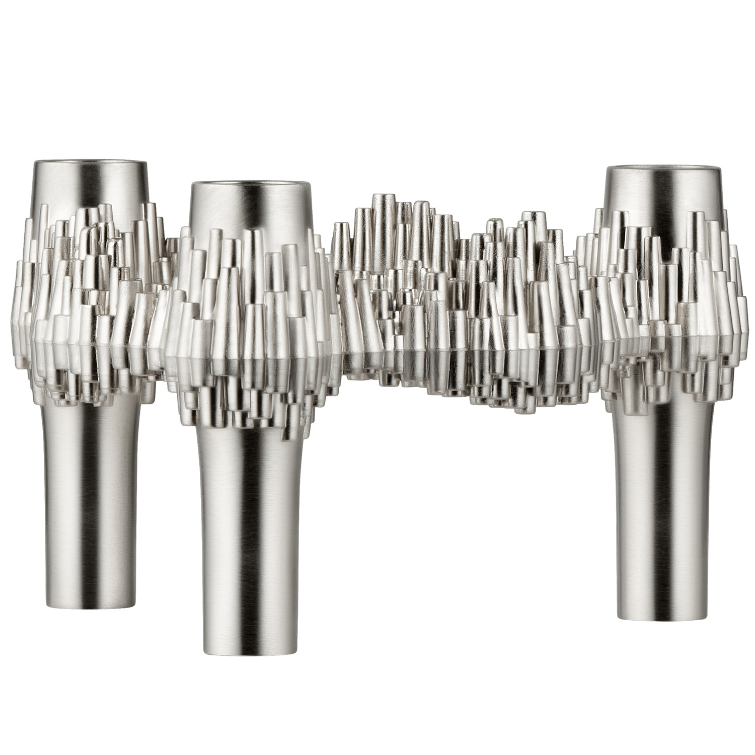 STOFF Nagel Quist Ljusstake, Brushed Chrome