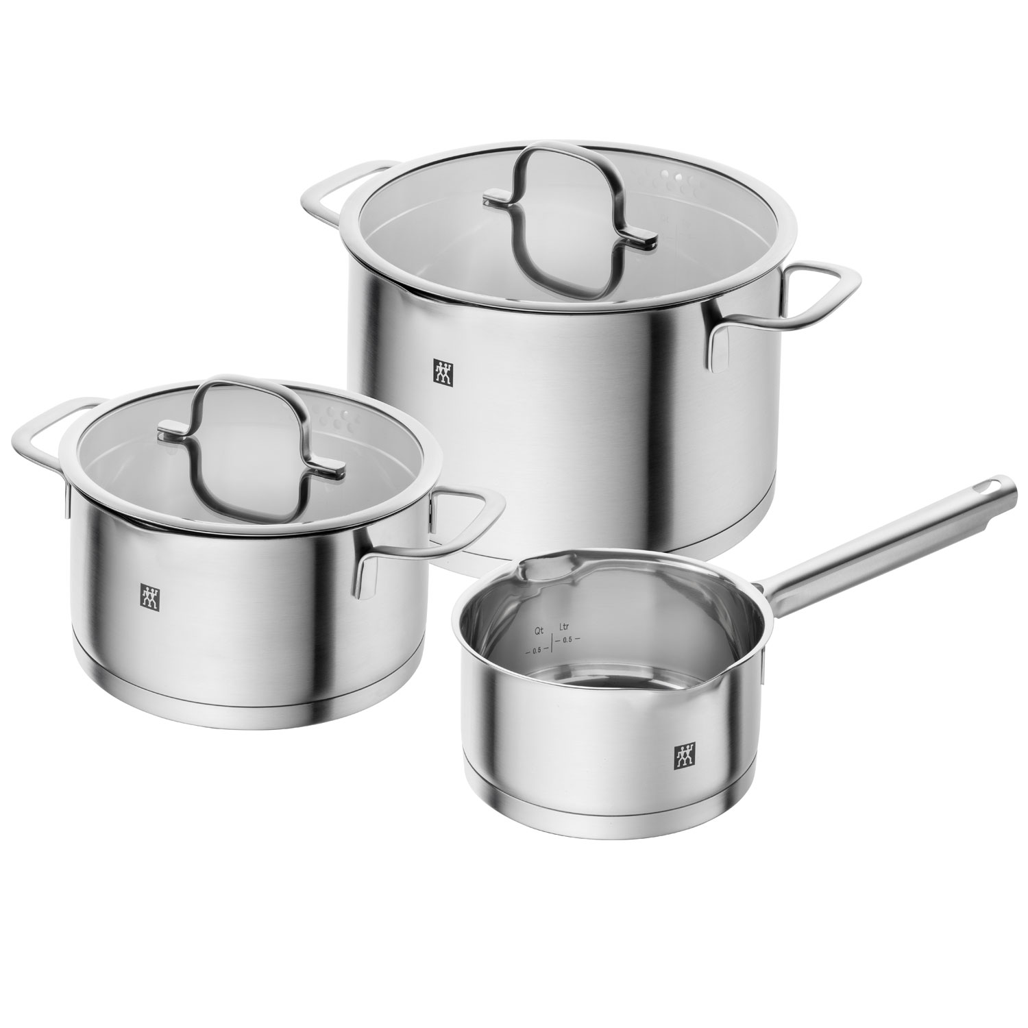 Mixing Bowl With Lid 3-pack Stainless Steel - Mareld @ RoyalDesign