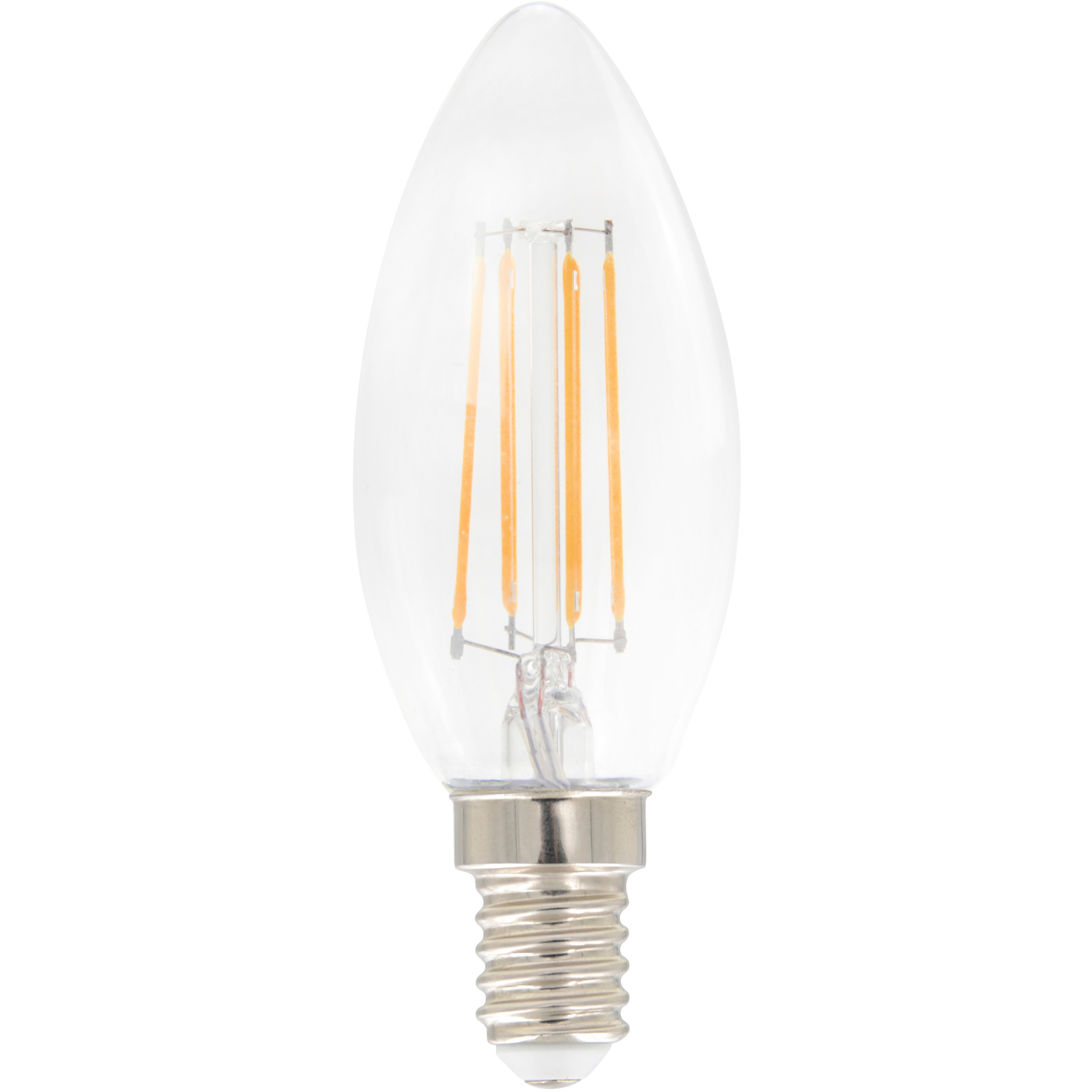 LED E14 dimmable 4W 2000K 200lm 45 mm, Amber