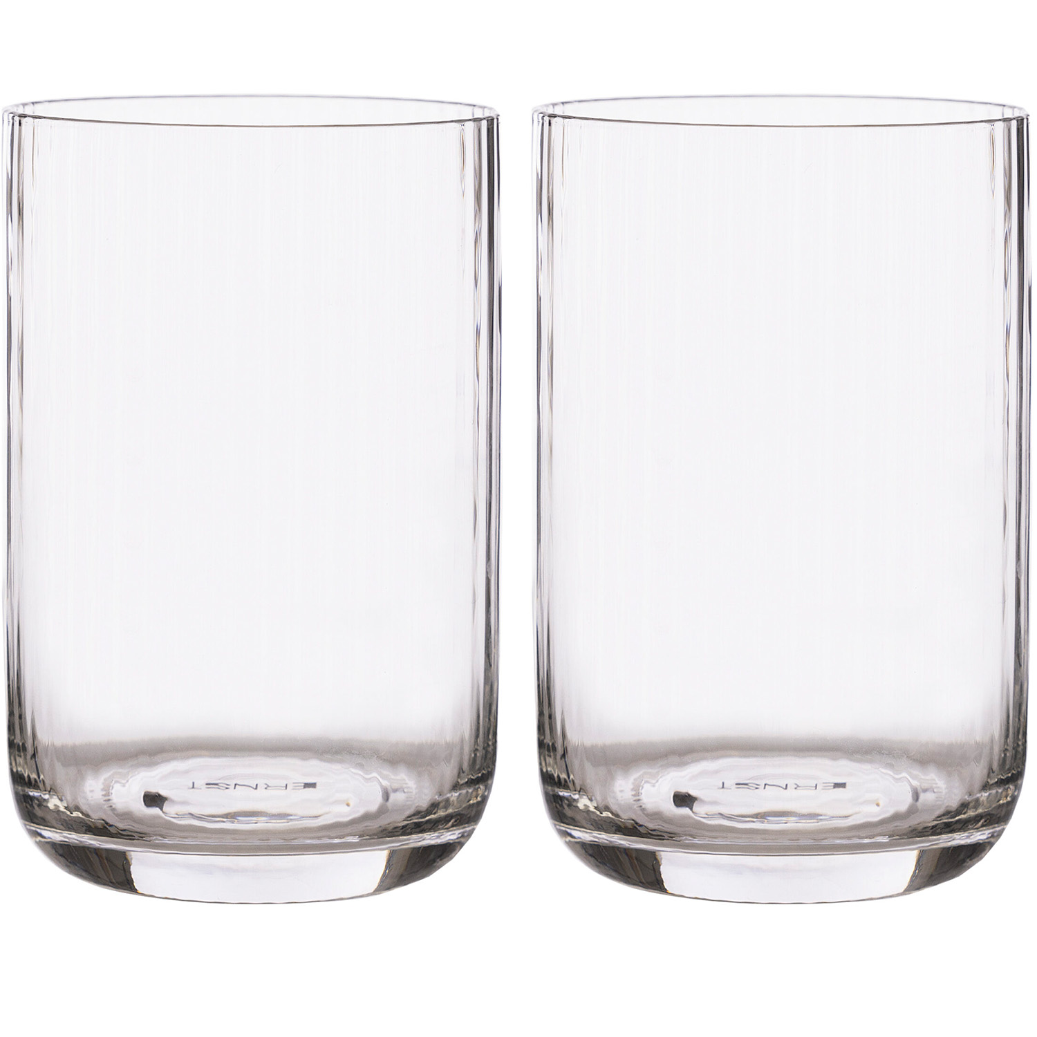 Clear shop drinking glasses