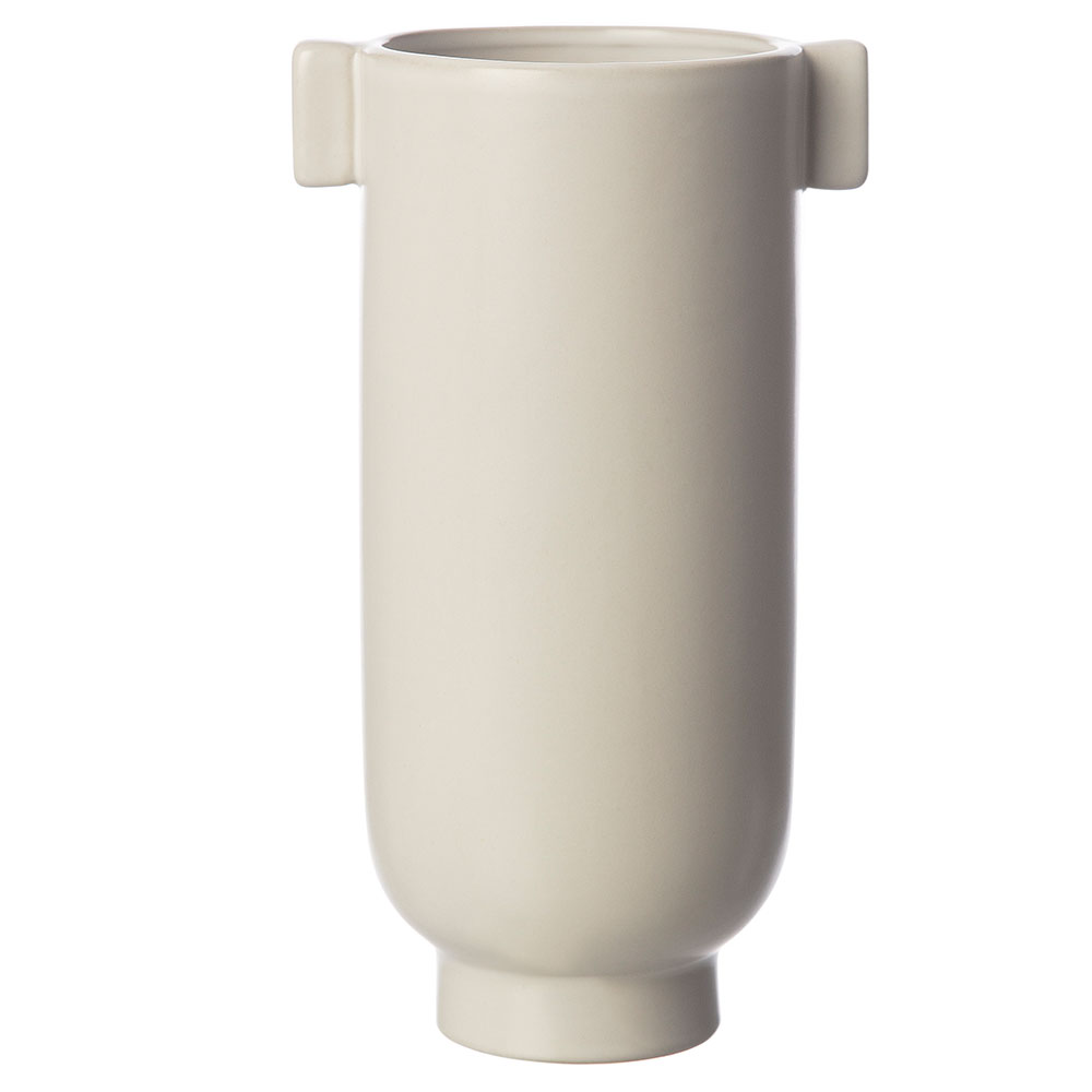 Etablere i går mere og mere Vase With Ears White Sand, 21x12.5 cm - ERNST @ RoyalDesign