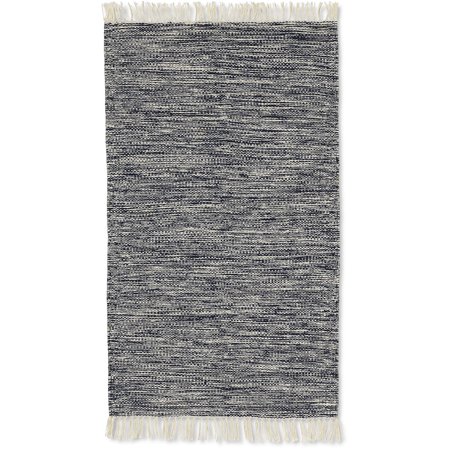 Melange Rug 60x100 cm, Dark Navy Blue - Ferm Living @ RoyalDesign