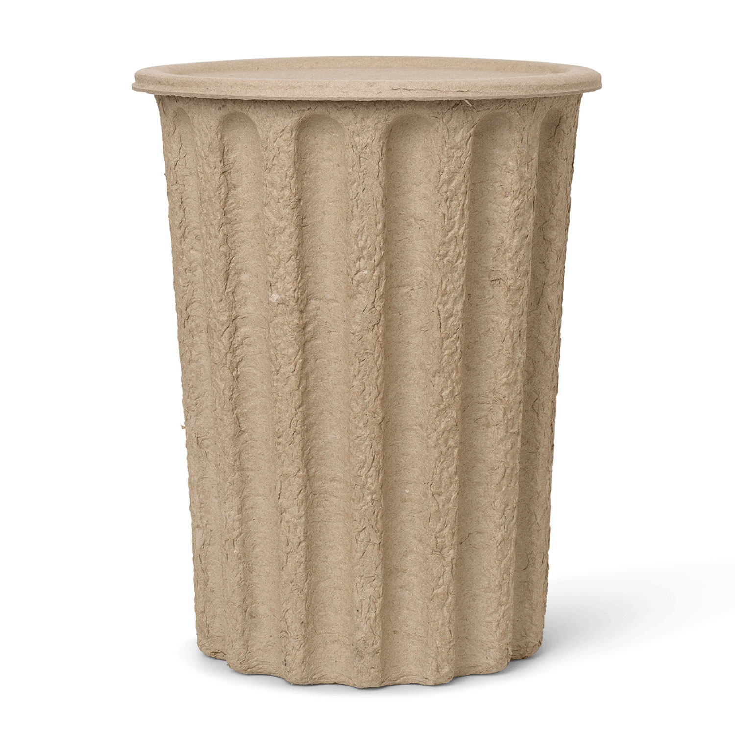 Paper Pulp Waste Paper Basket, Brown - Ferm Living @ RoyalDesign