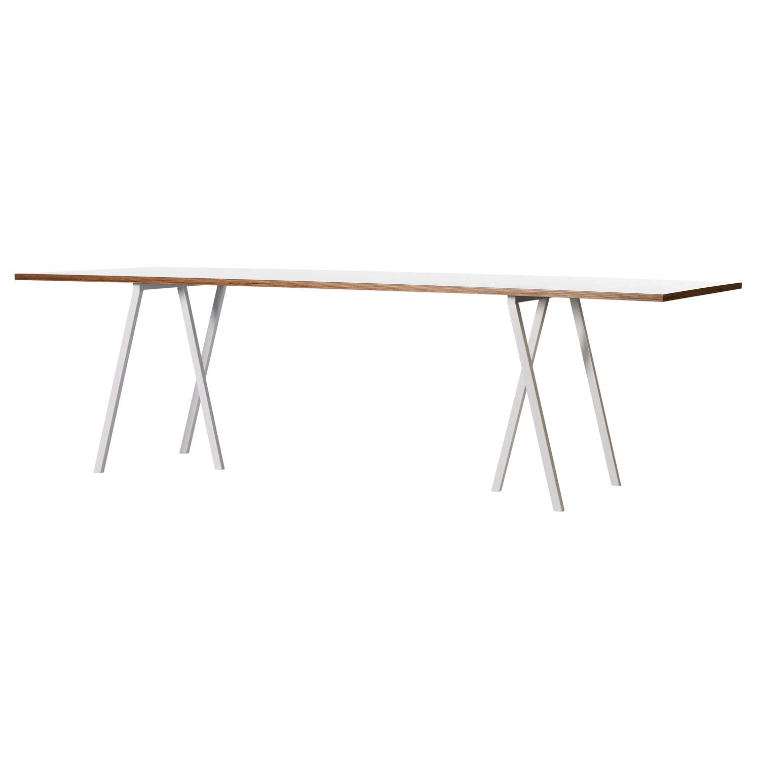Loop Stand Table 200 cm, Laminate / White - HAY RoyalDesign