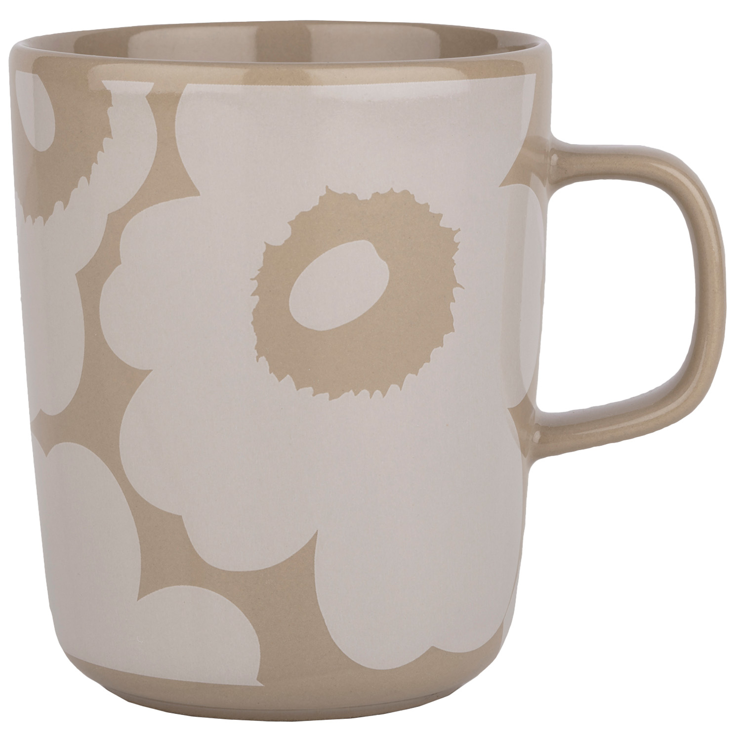 Oiva/Unikko Mug 25 cl, Terra/White - Marimekko @ RoyalDesign