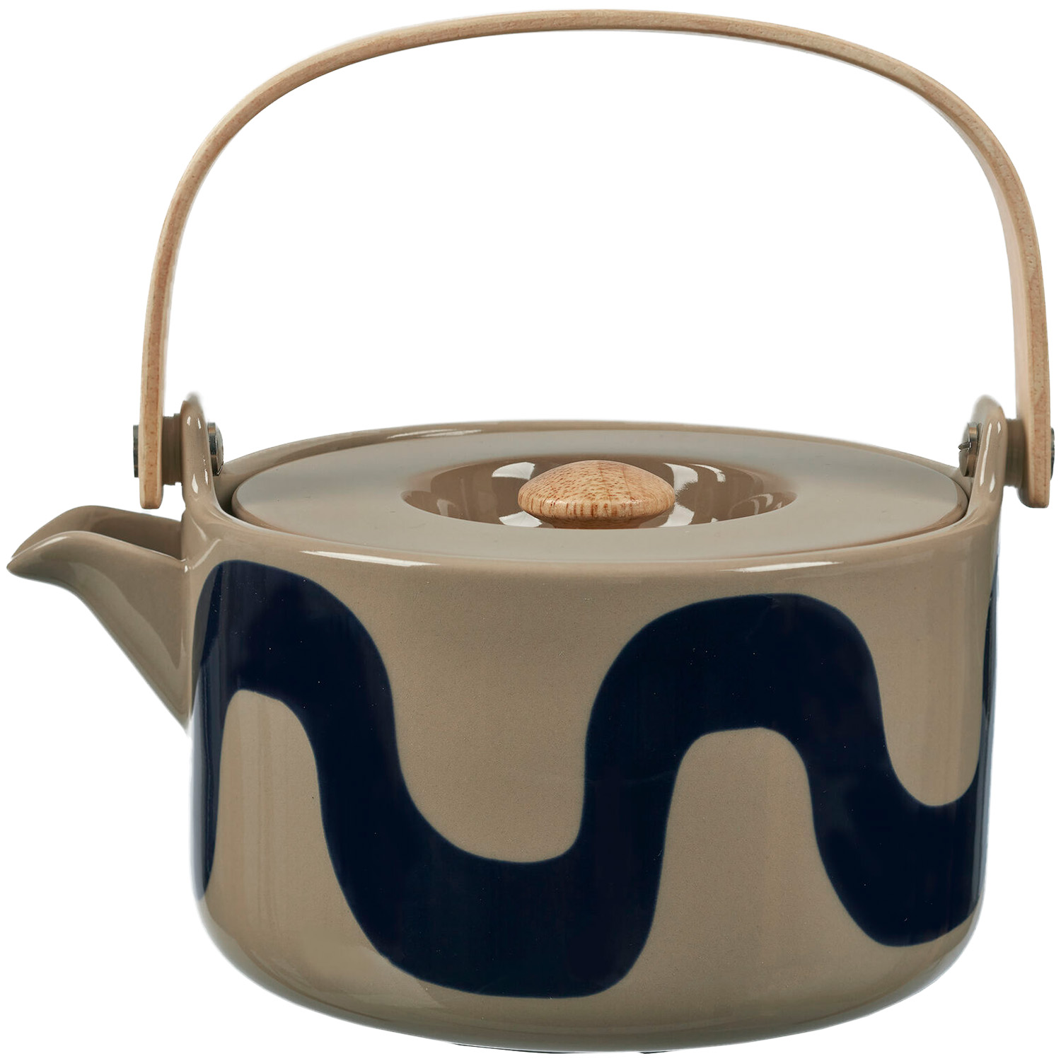 Oiva/Seireeni Teapot, Dark Blue/Terra - Marimekko @ RoyalDesign