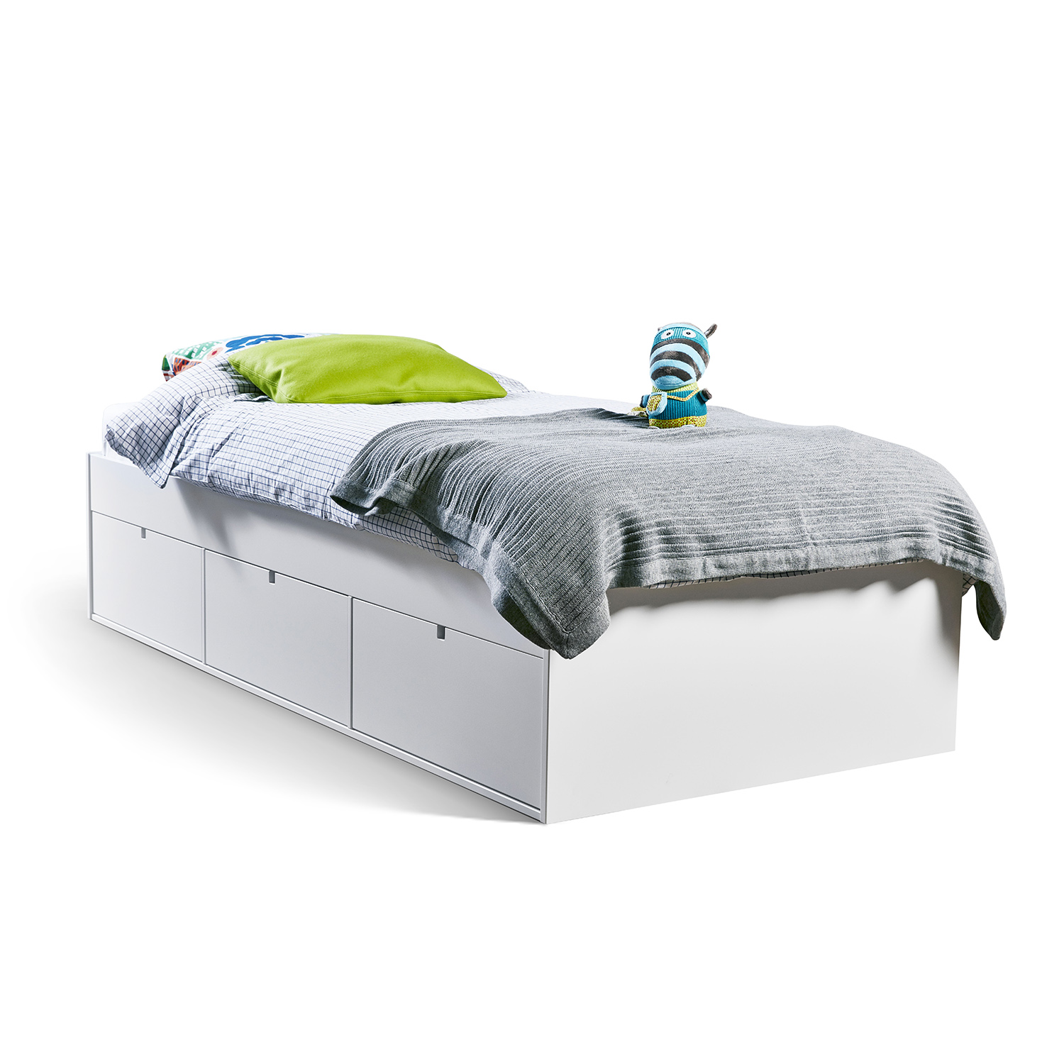 Kinderpaleis Sociologie Garderobe Falsterbo Junior Bed 90x200 cm, White Lacquer - Mavis @ RoyalDesign
