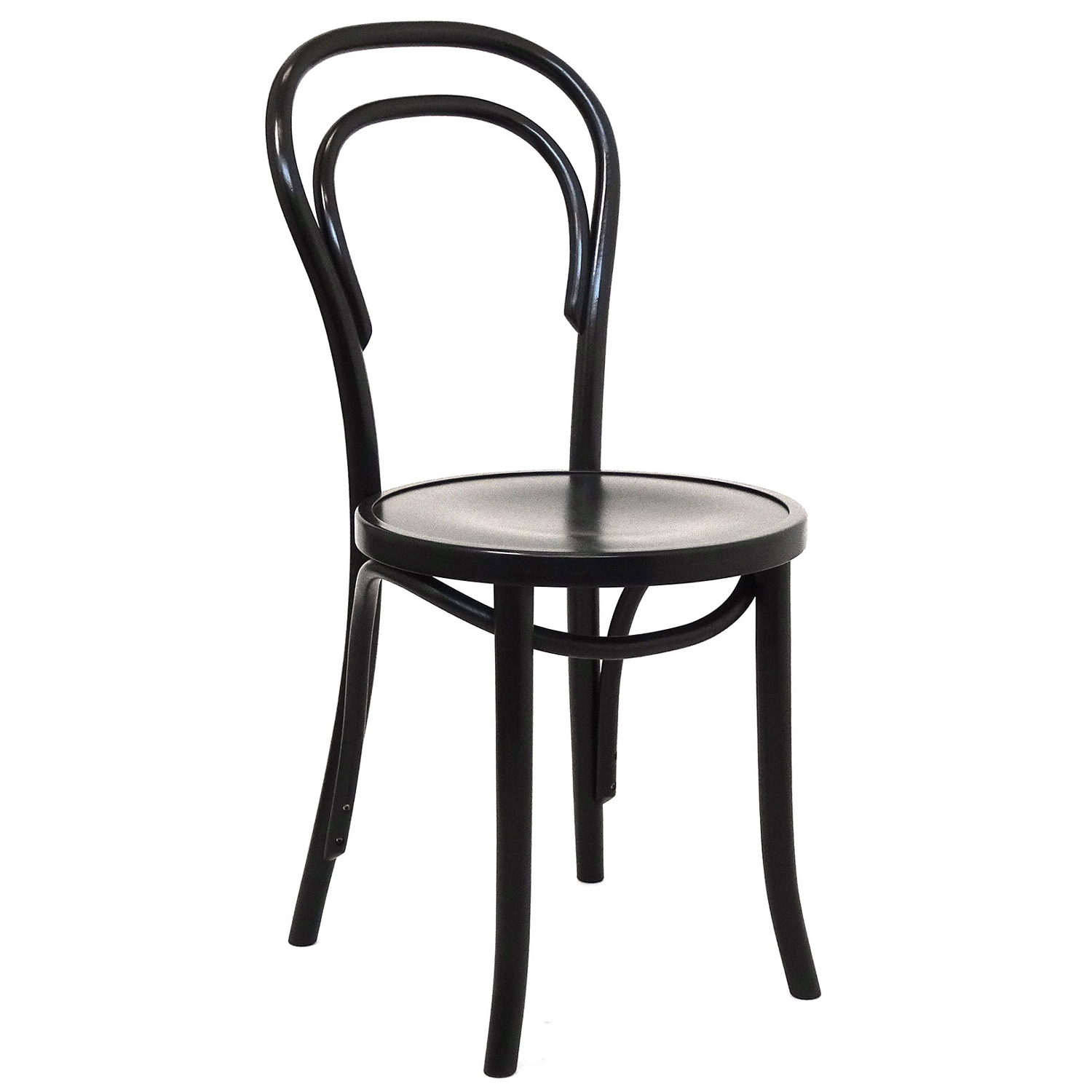 No 14 Caf Chair Black Veneer Seat Paged RoyalDesign