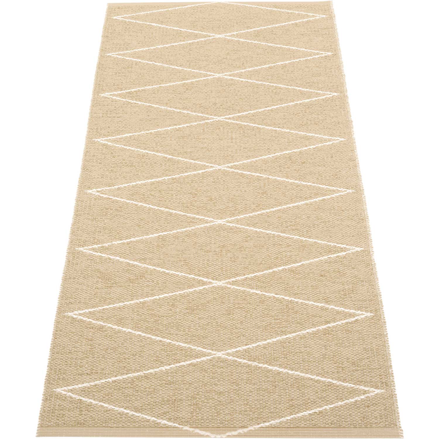 Pappelina Svea Plastic Rug - Mud Metallic/Mud, 2 1/4' x 5 1/4