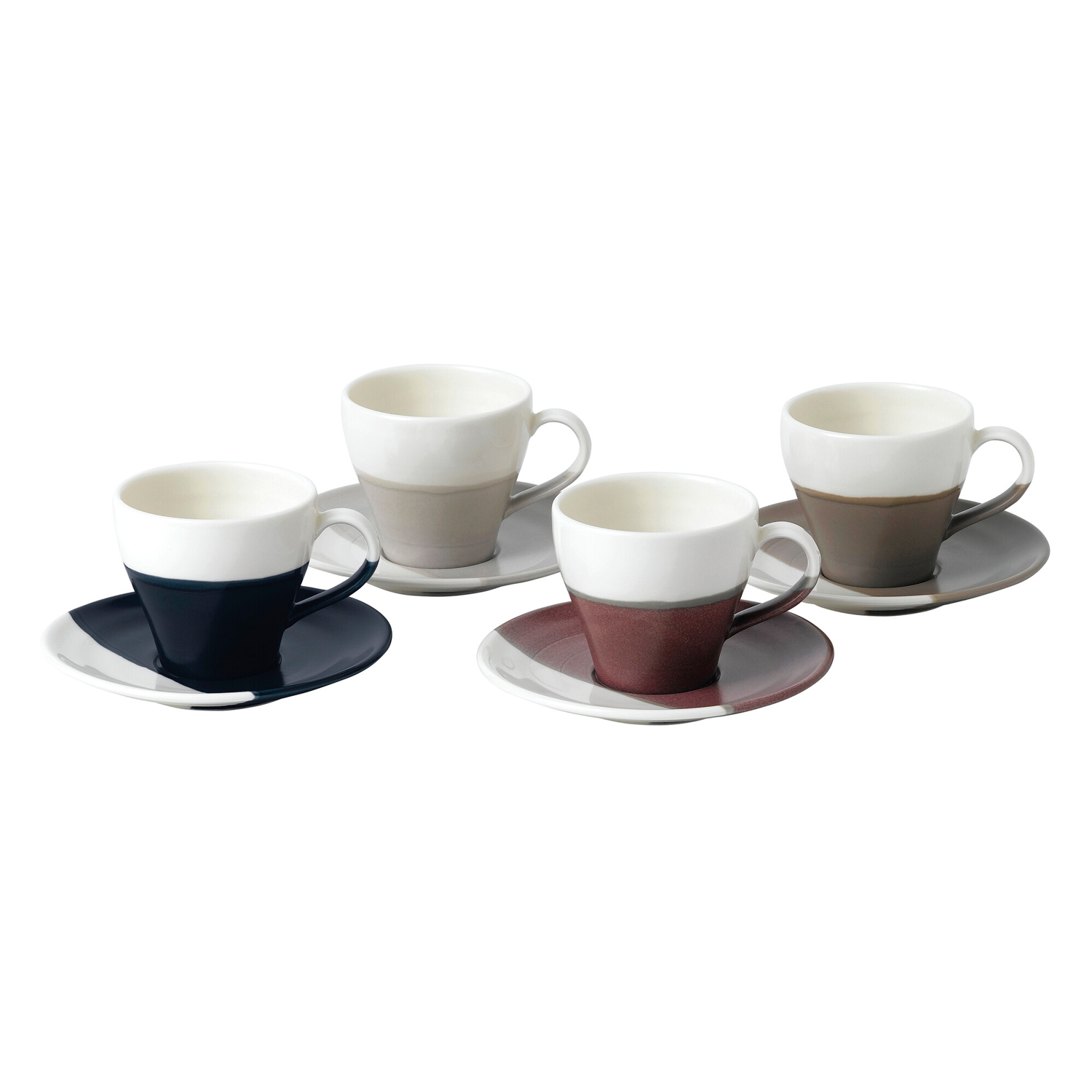 Coffee Studio Espresso Tassen Mit Untertassen, 4er Set Royal Doulton
