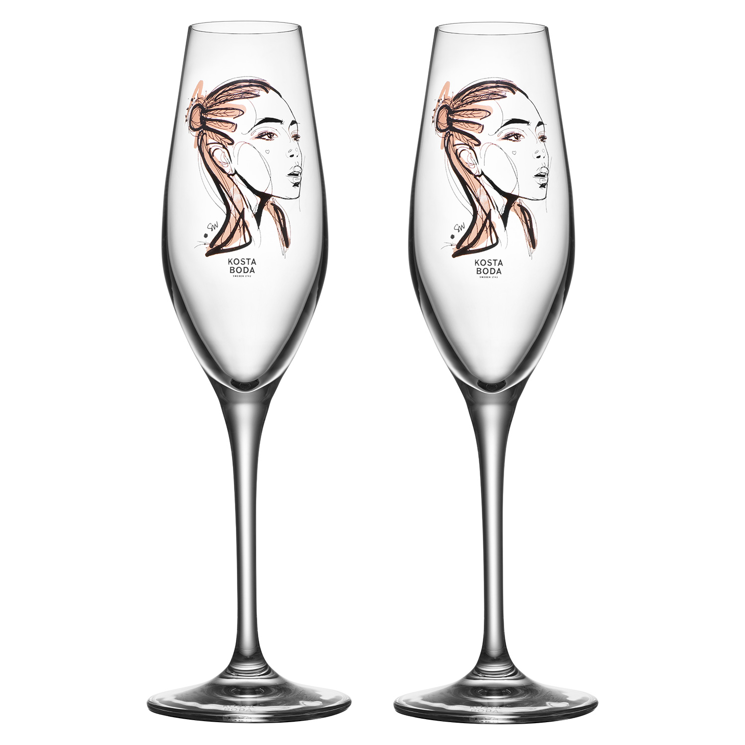 All About You Champagneglas 23 cl 2-pak, Forever Yours Kosta Boda Rum21.dk