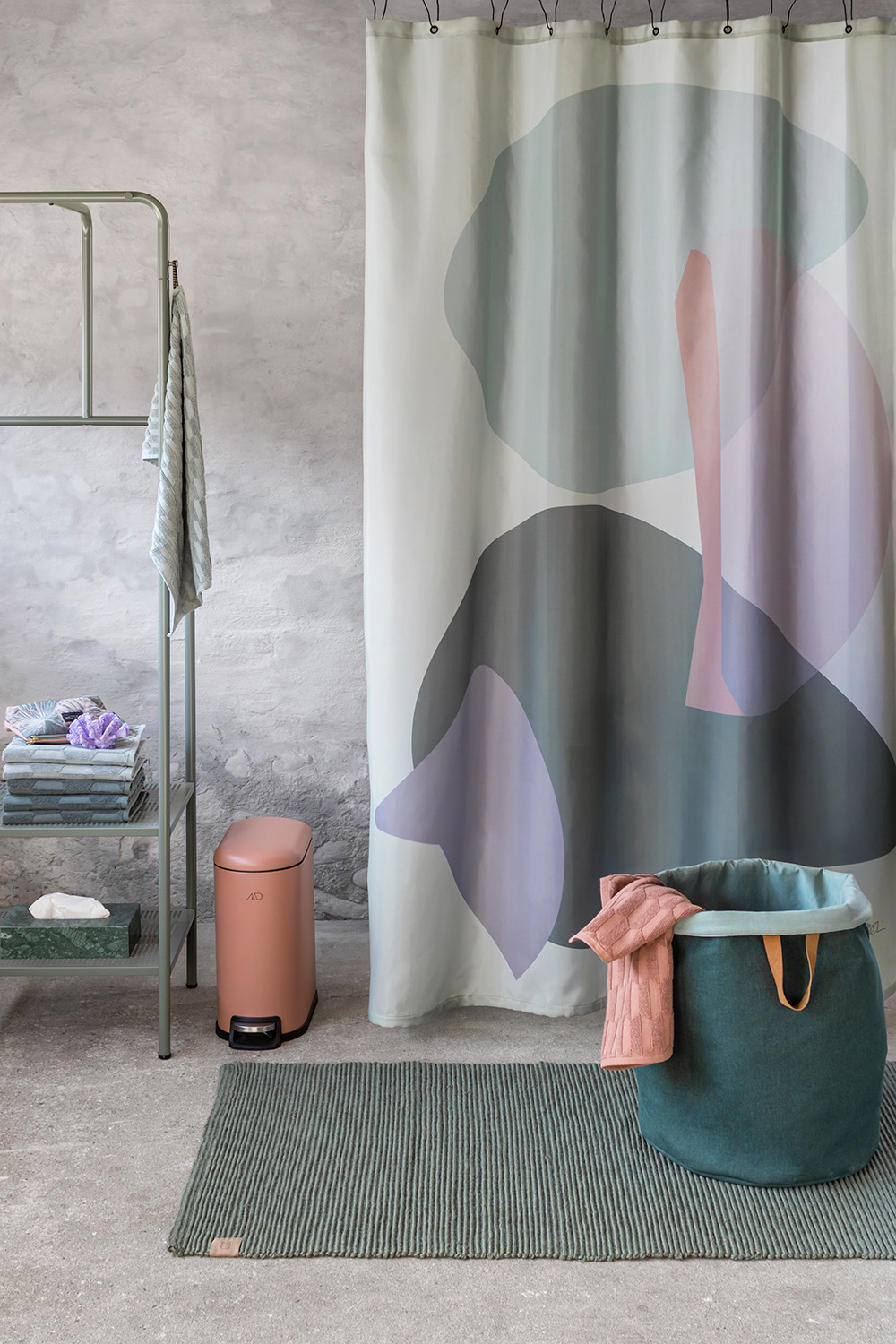 Gallery Shower Curtain W150xL200 cm Frost Green Suihkuverho 150x200 cm  Frost Green - Mette Ditmer @ 