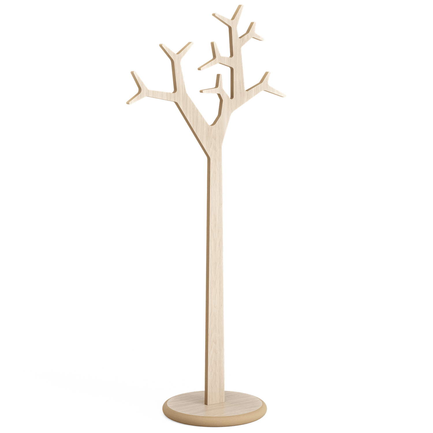 Tree Klesstativ 194 cm, Hvitpigmentert Eik