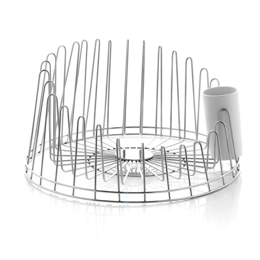 Round discount dish drainer