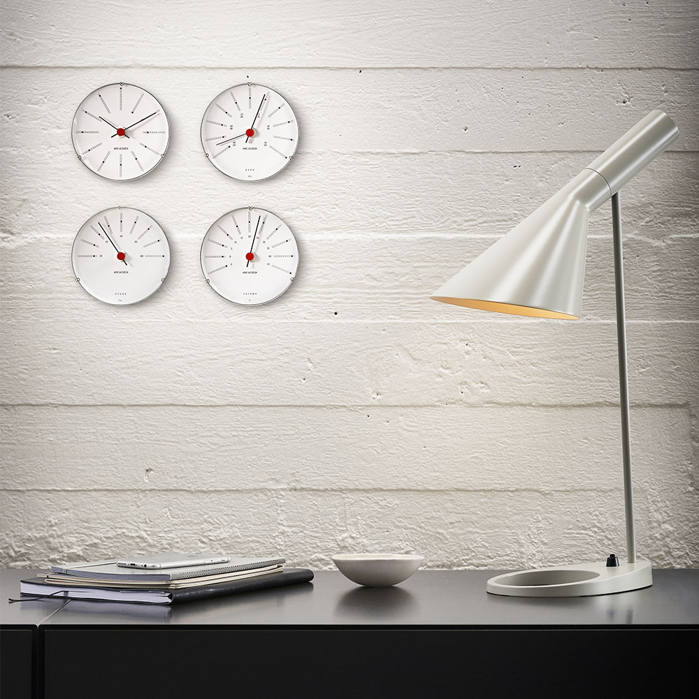 AJ Bankers Wall Clock 12cm from Arne Jacobsen | RoyalDesign