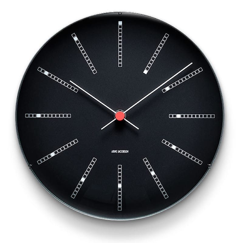 Bankers Wall Clock Black, 210 mm