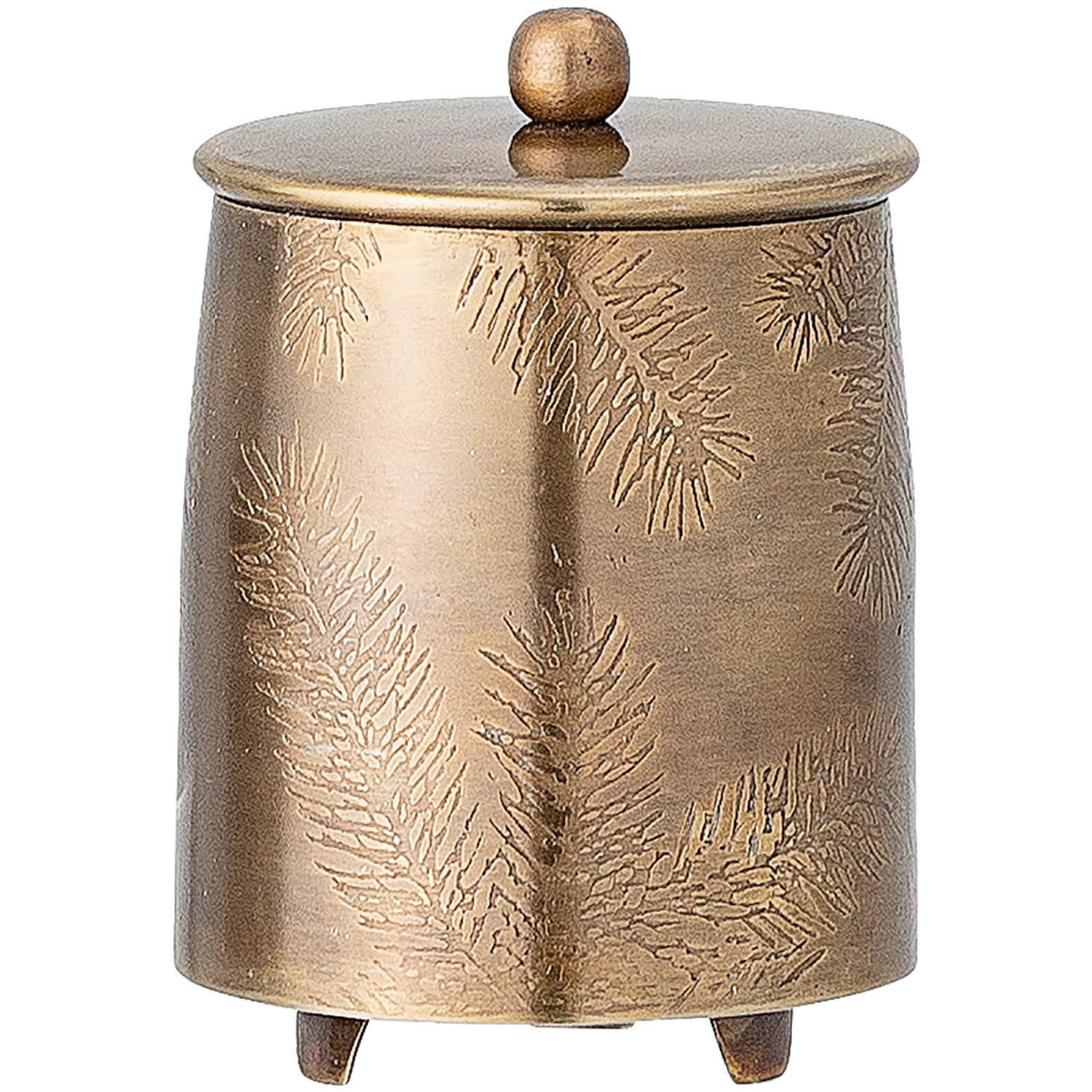 Wood with Antique Brass Canister