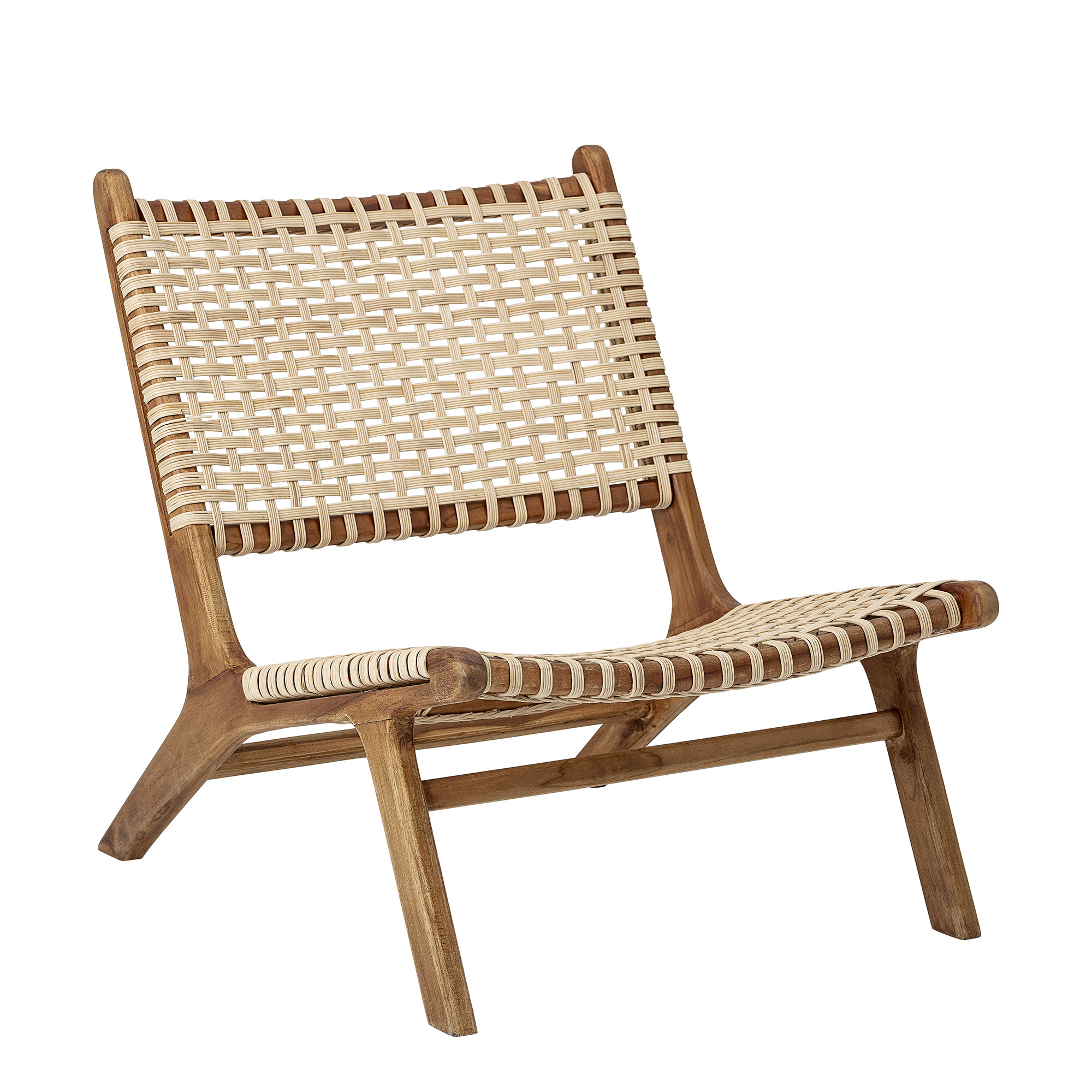 Teak best sale rattan chair