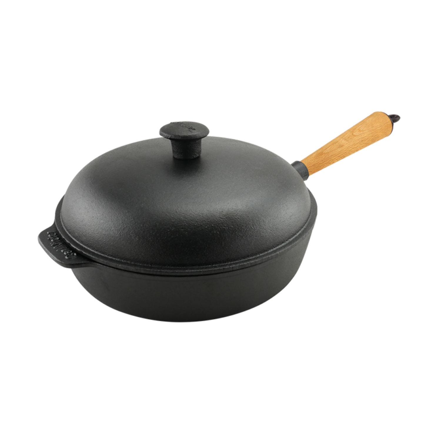 Carl Victor Squared Grill Pan 28x28 cm with Steel Handle - Grill Pans Cast Iron Black - CVG283S