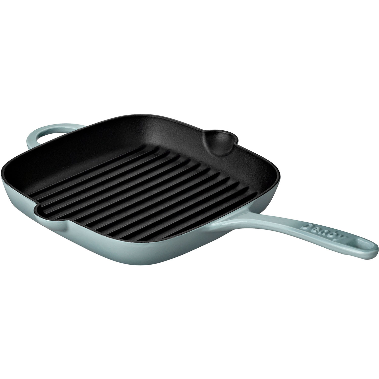 Professional Square Cast Iron Griddle Pan - 25cm