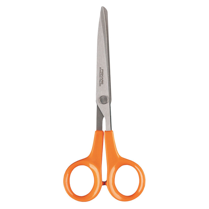 FISKARS Classic Original Orange Handled Right Handed Kitchen Scissors 18cm