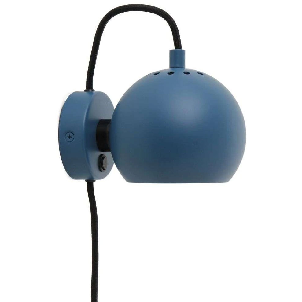 Claire Diskutere Fearless Ball Magnet Wall Lamp, Matt Petrol Blue - Frandsen @ RoyalDesign