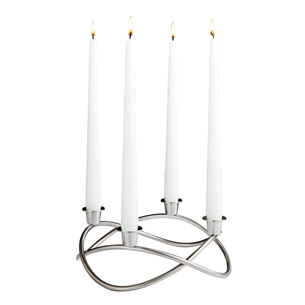Season Candle holder, Matte Stainless steel Jensen RoyalDesign