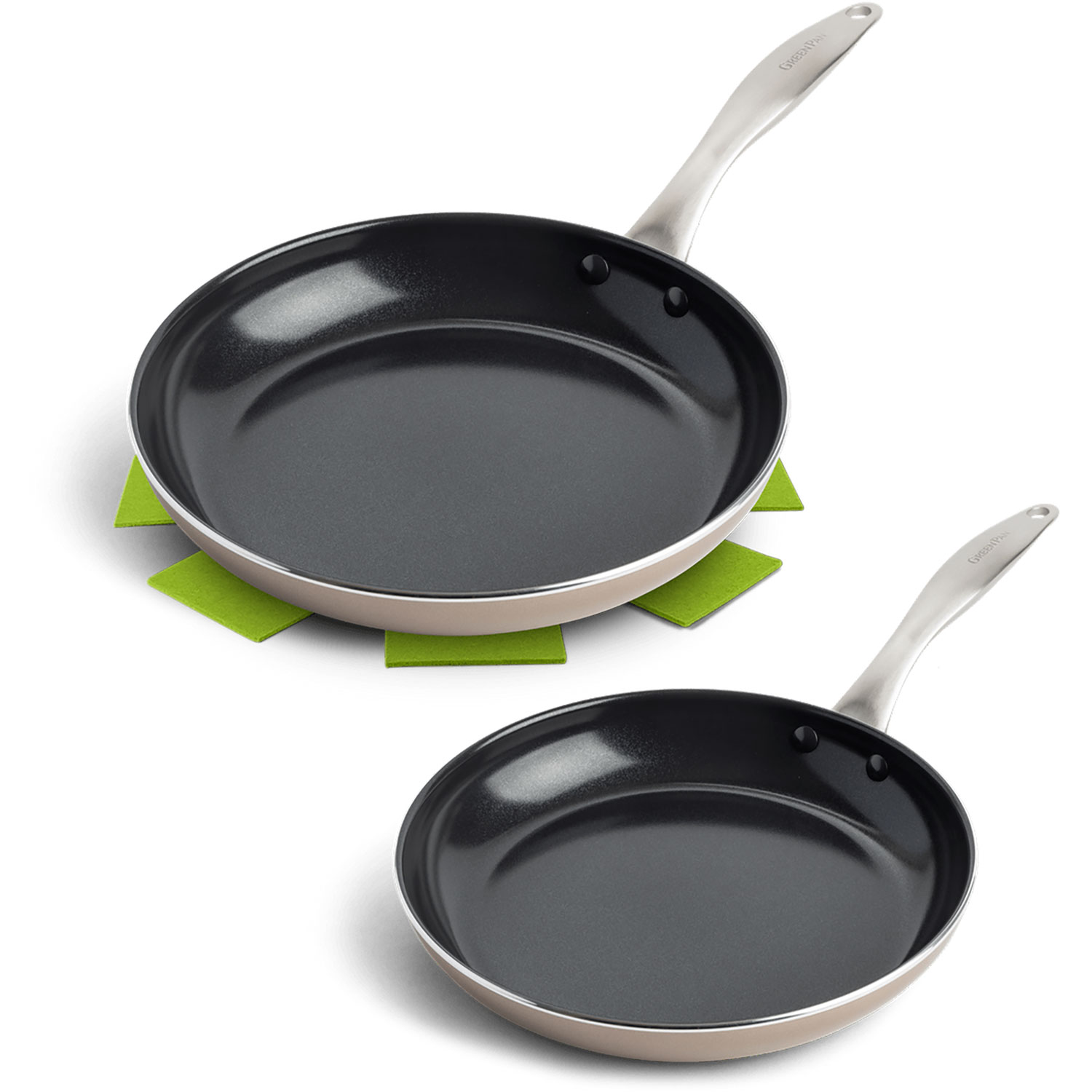 GreenPan Royal Frying Pan 2 Pieces - Frying Pans Aluminium Bronze - CC005665-001