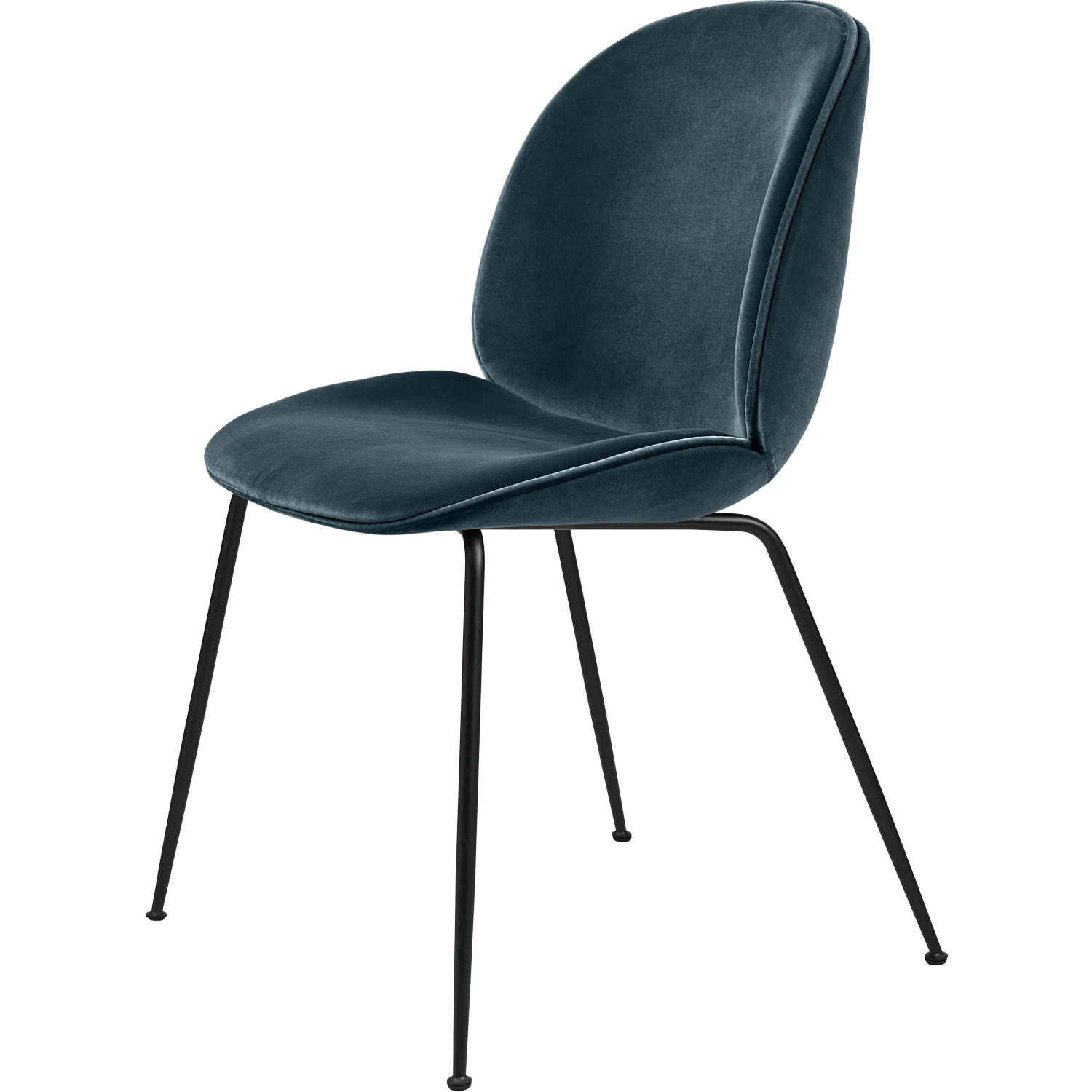 Beetle Chair Upholstered Black Base Eros Concrete GUBI