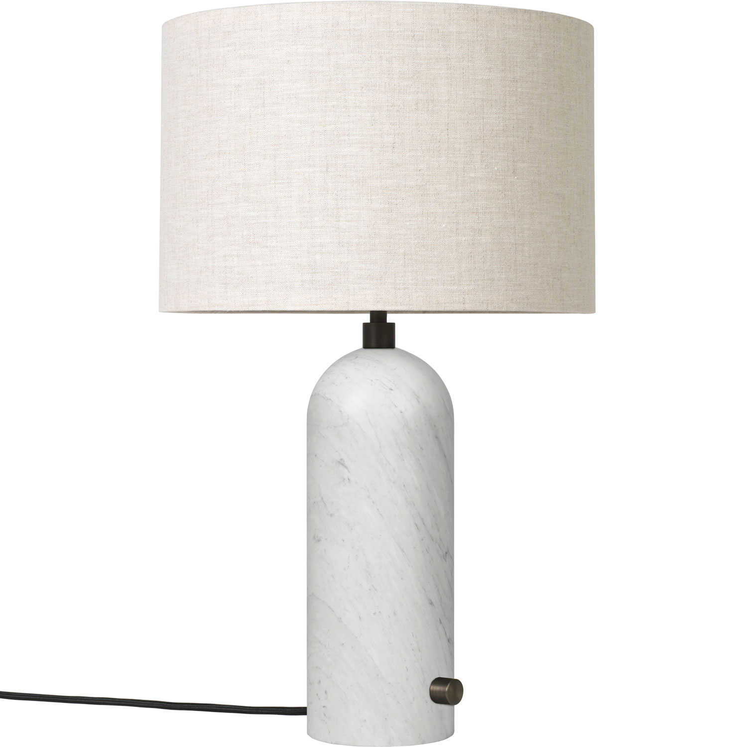 Rond en rond rit Bestaan Gravity Table Lamp Small, White Marble / Canvas - GUBI @ RoyalDesign
