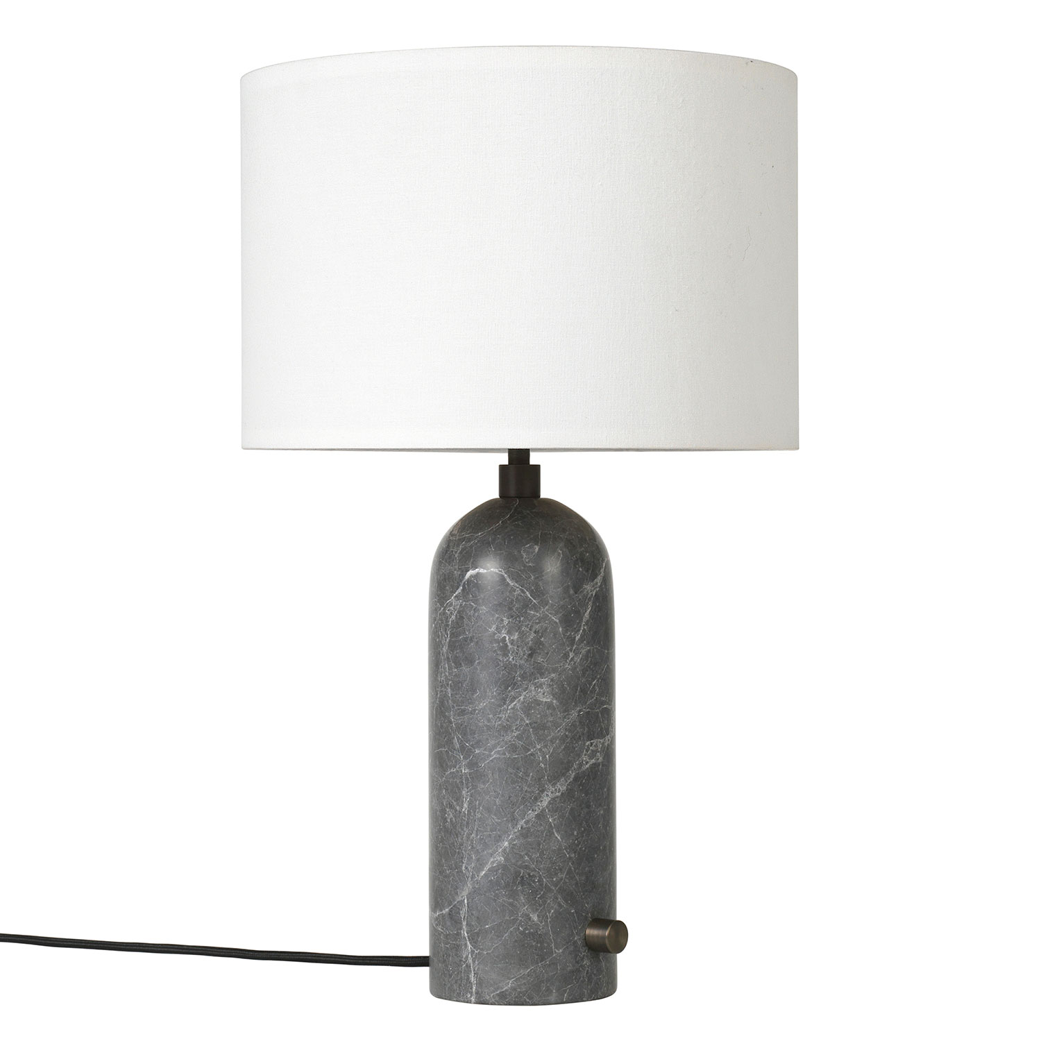 Small grey store table lamp