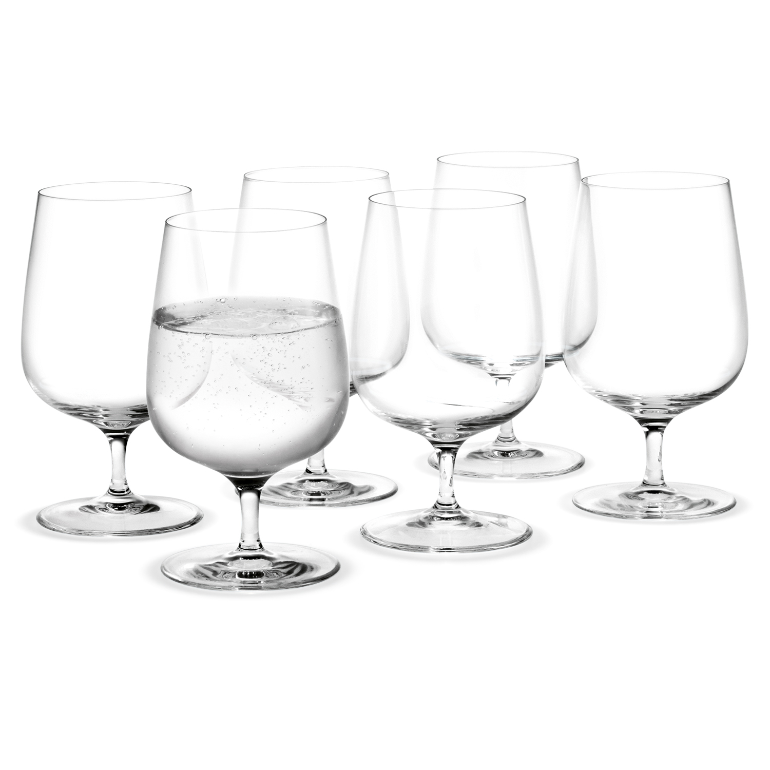 Holmegaard Bouquet Tumbler, Clear, 12.8 oz, 6 pcs.