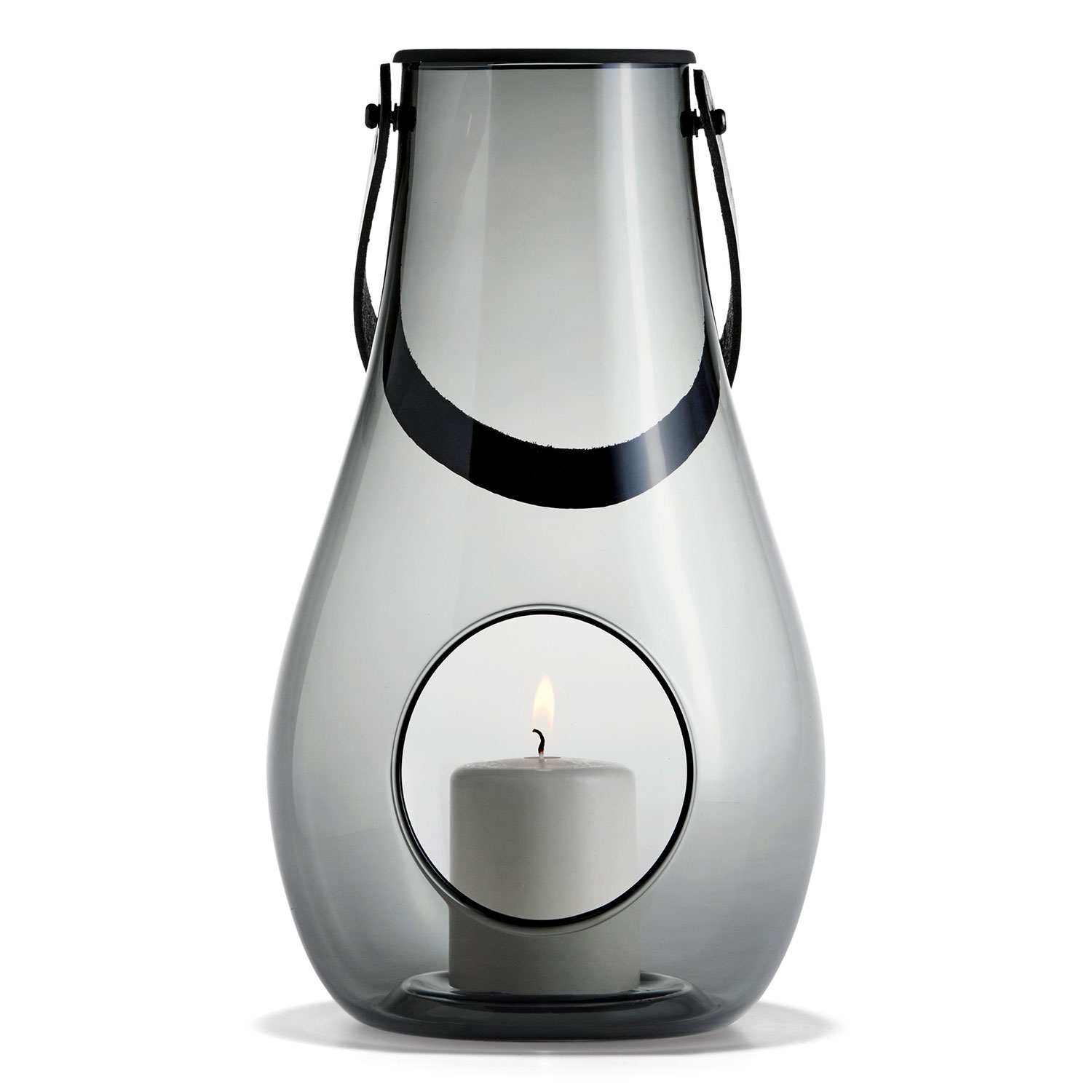 dechifrere Ithaca tøve Design With Light Lantern 25 cm, Smoke - Holmegaard @ RoyalDesign