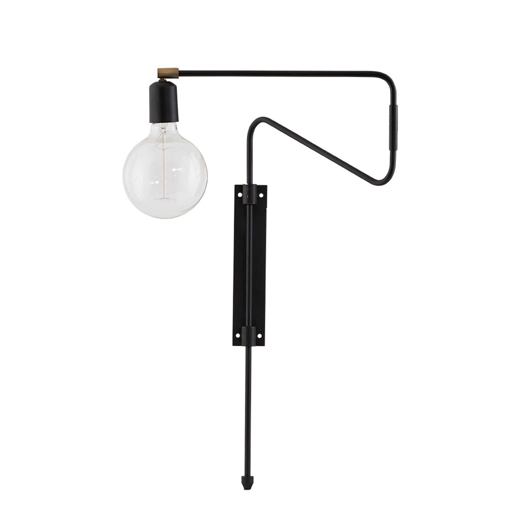 Swing Wall Lamp 35 Black - Doctor @ RoyalDesign