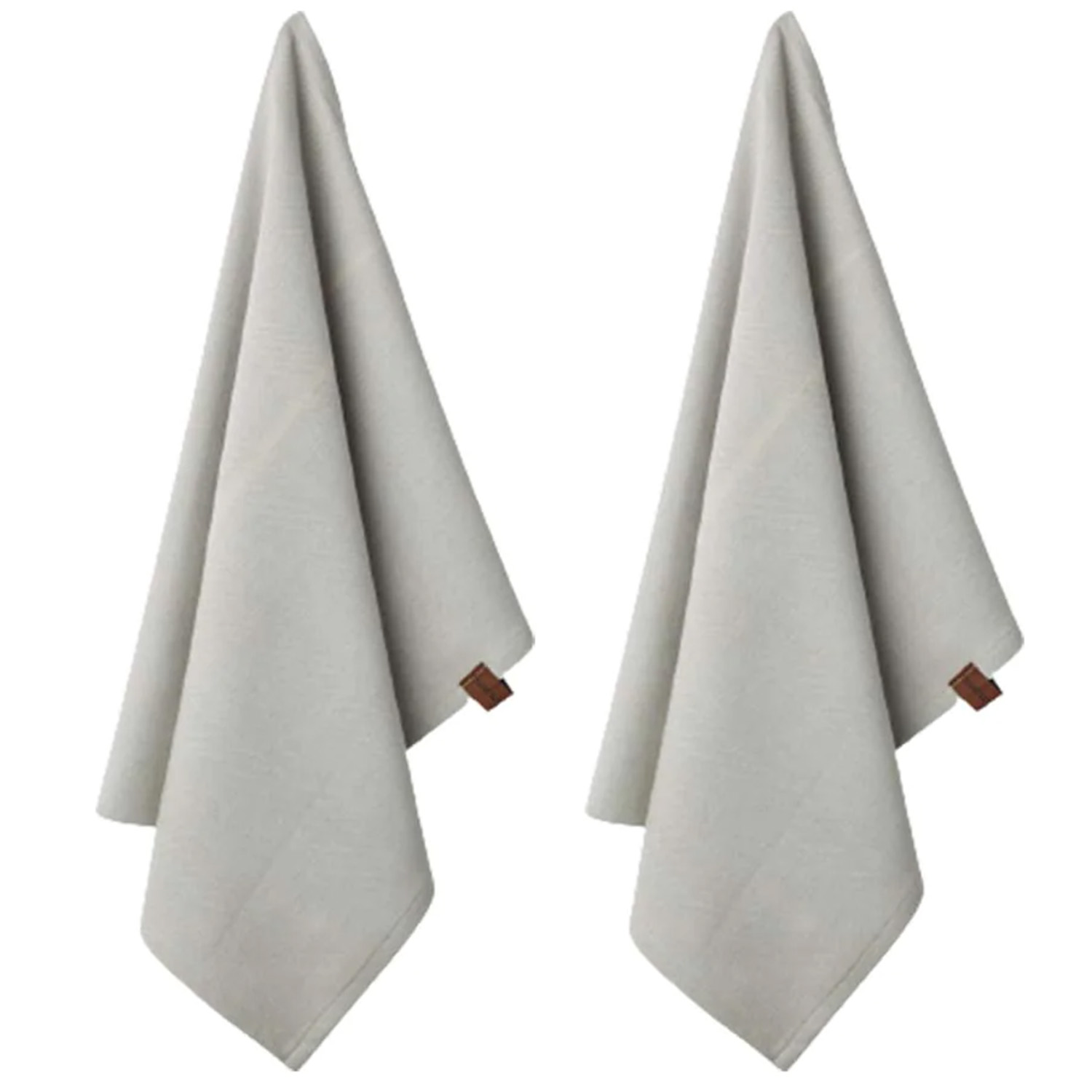 Raw Kitchen Towel 2-pack, light grey - Aida @ RoyalDesign