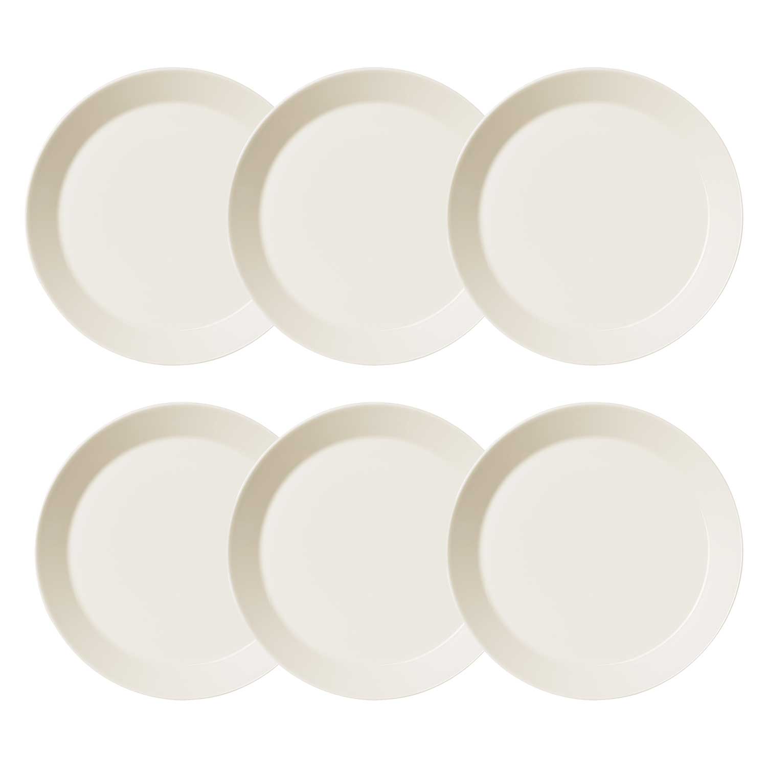 Teema Plate 26 White, 6 Pcs Iittala @ RoyalDesign