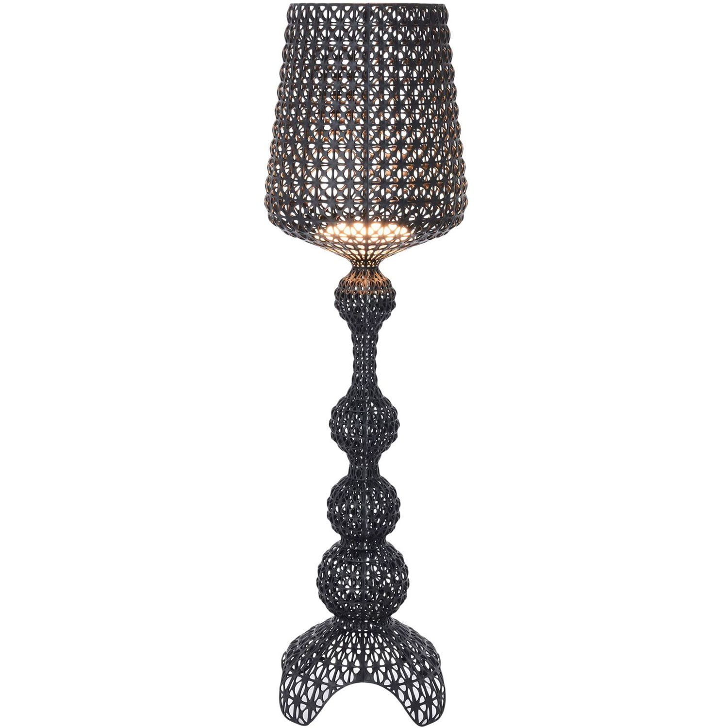 Messing zaad whisky Kabuki Floor Lamp, Black - Kartell @ RoyalDesign