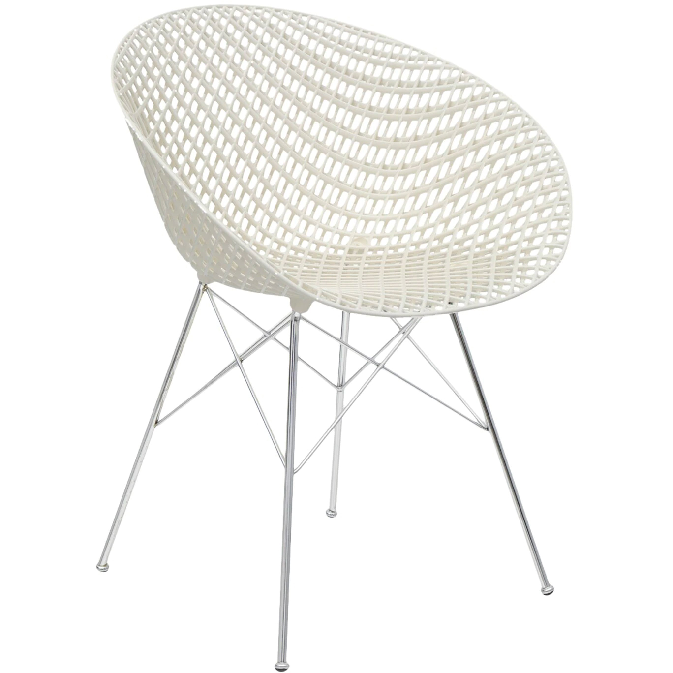 Smatrik Chair White Chrome Kartell RoyalDesign