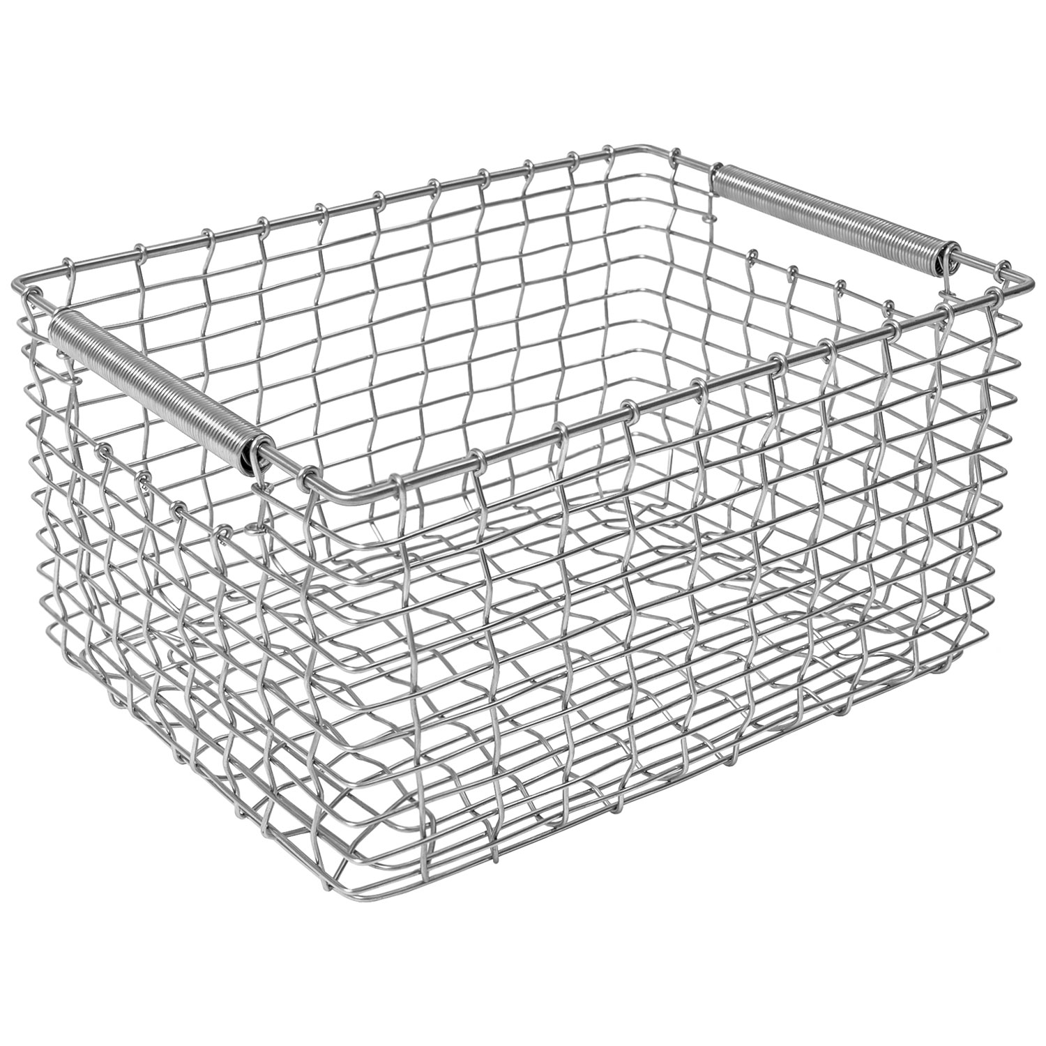 Mesh Lined Stainless Streel Baskets